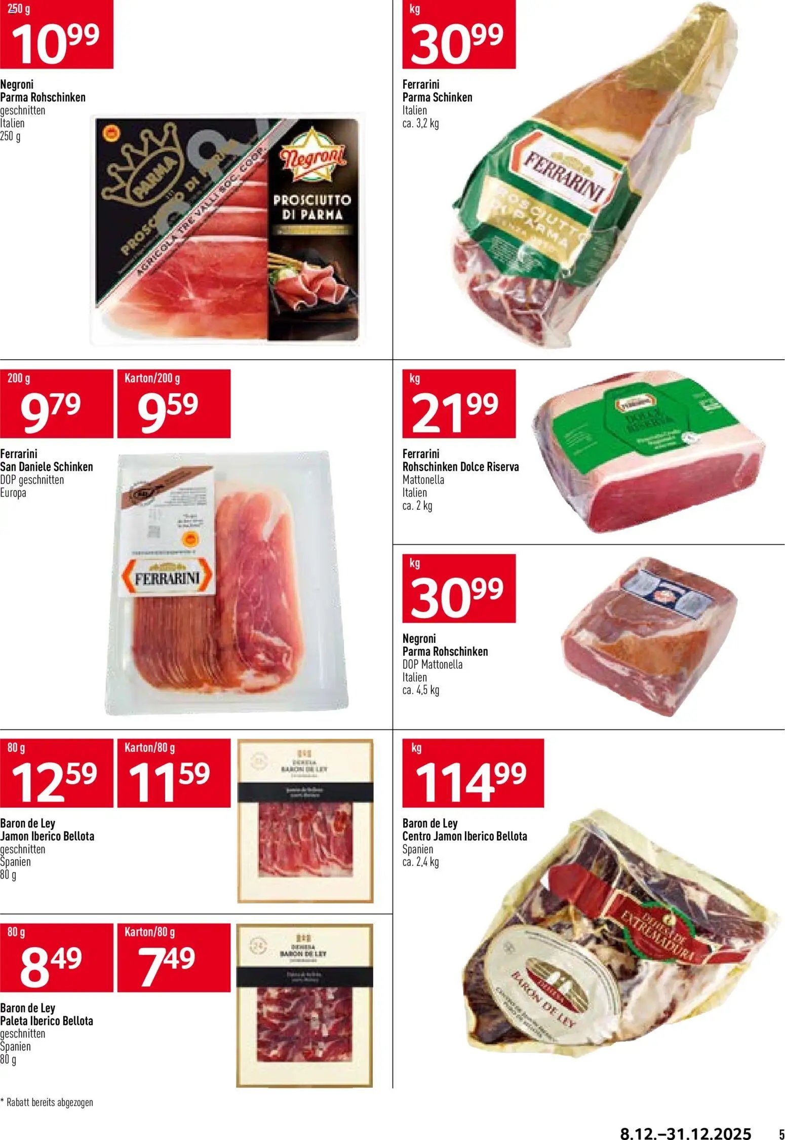 Prodega Aktionen Festtage (2025-12-08 - 2025-12-31)