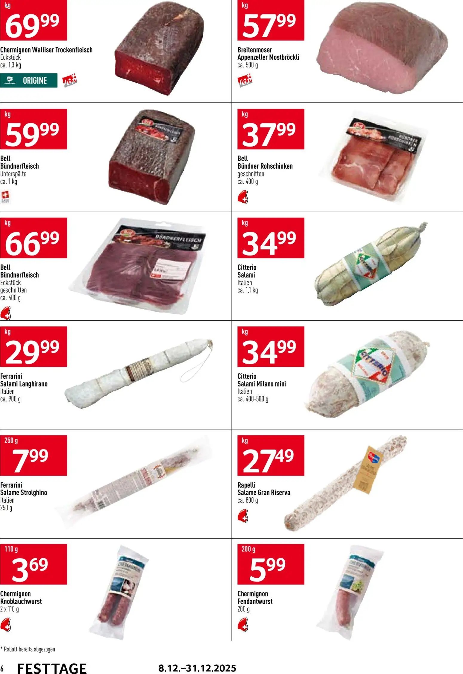 Prodega Aktionen Festtage (2025-12-08 - 2025-12-31)