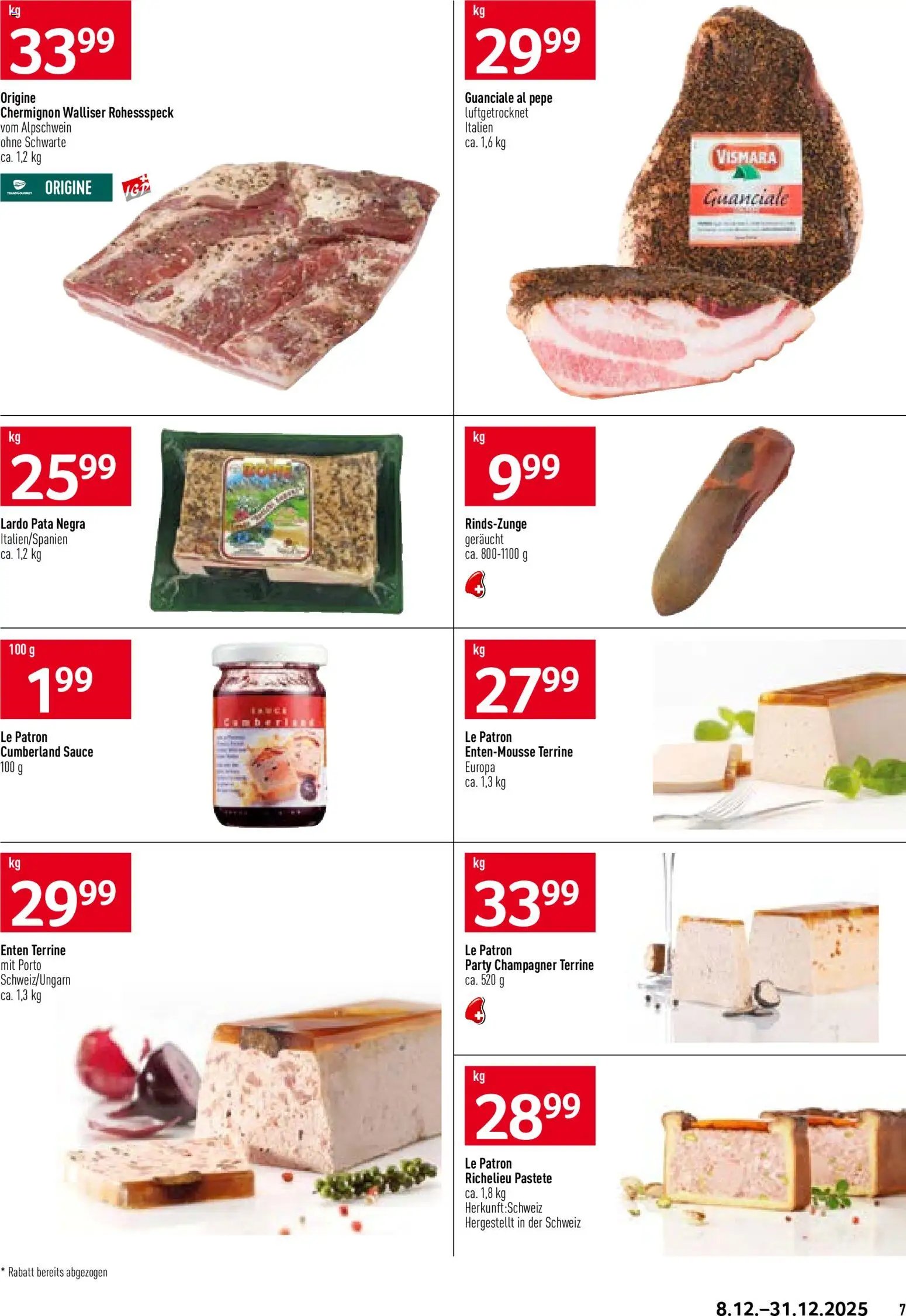 Prodega Aktionen Festtage (2025-12-08 - 2025-12-31)