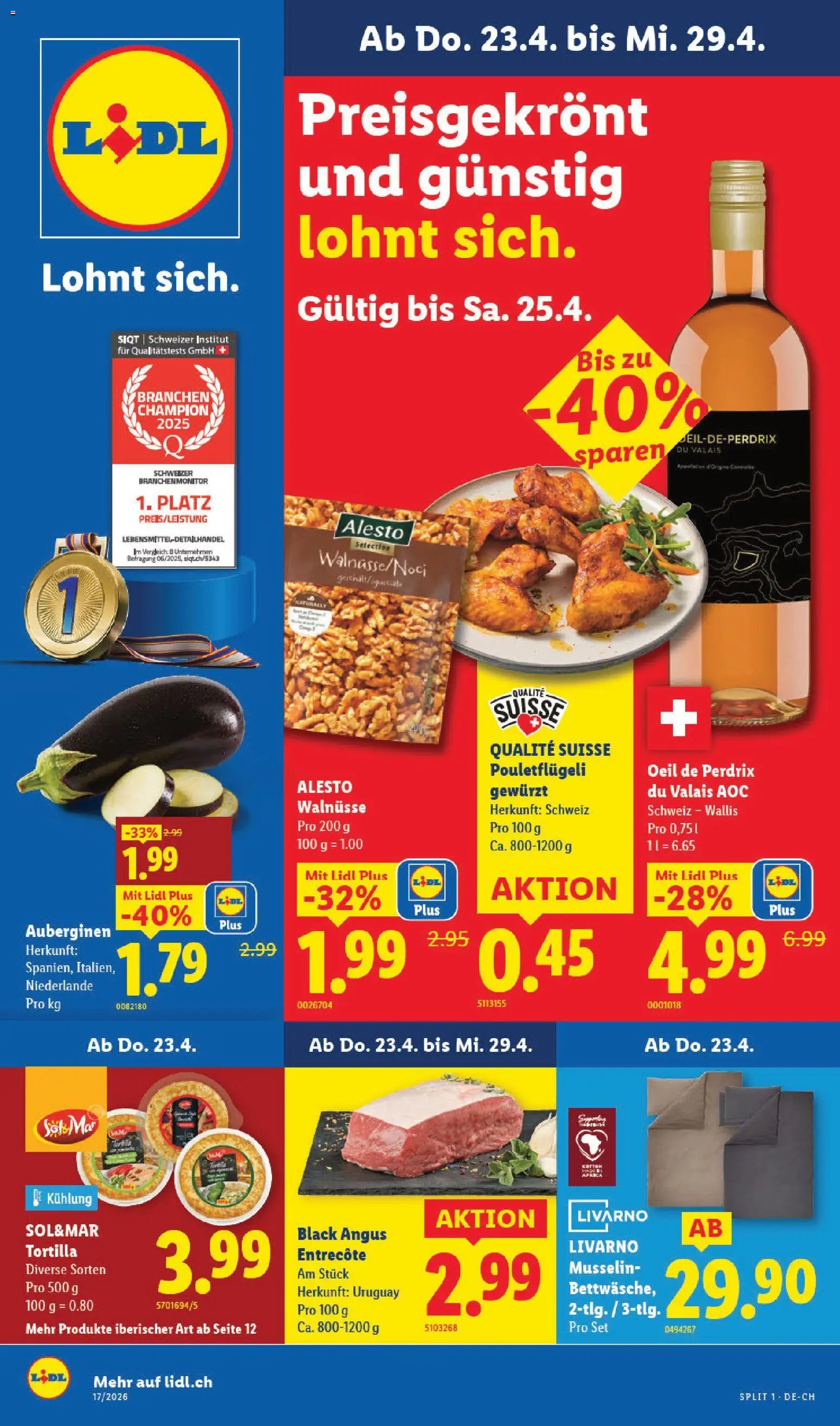 Lidl aktionen (2026-04-23 - 2026-04-29)
