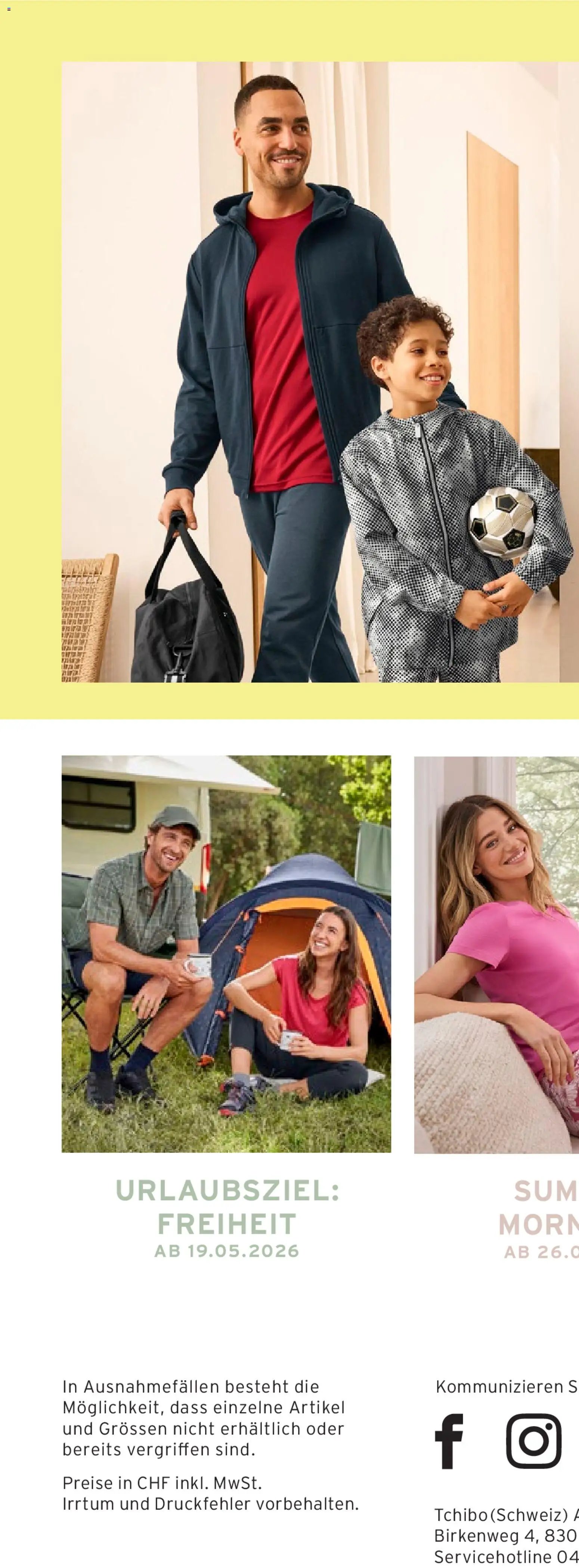 Tchibo aktionen Sommerzeit (2026-05-05 - 2026-05-25)