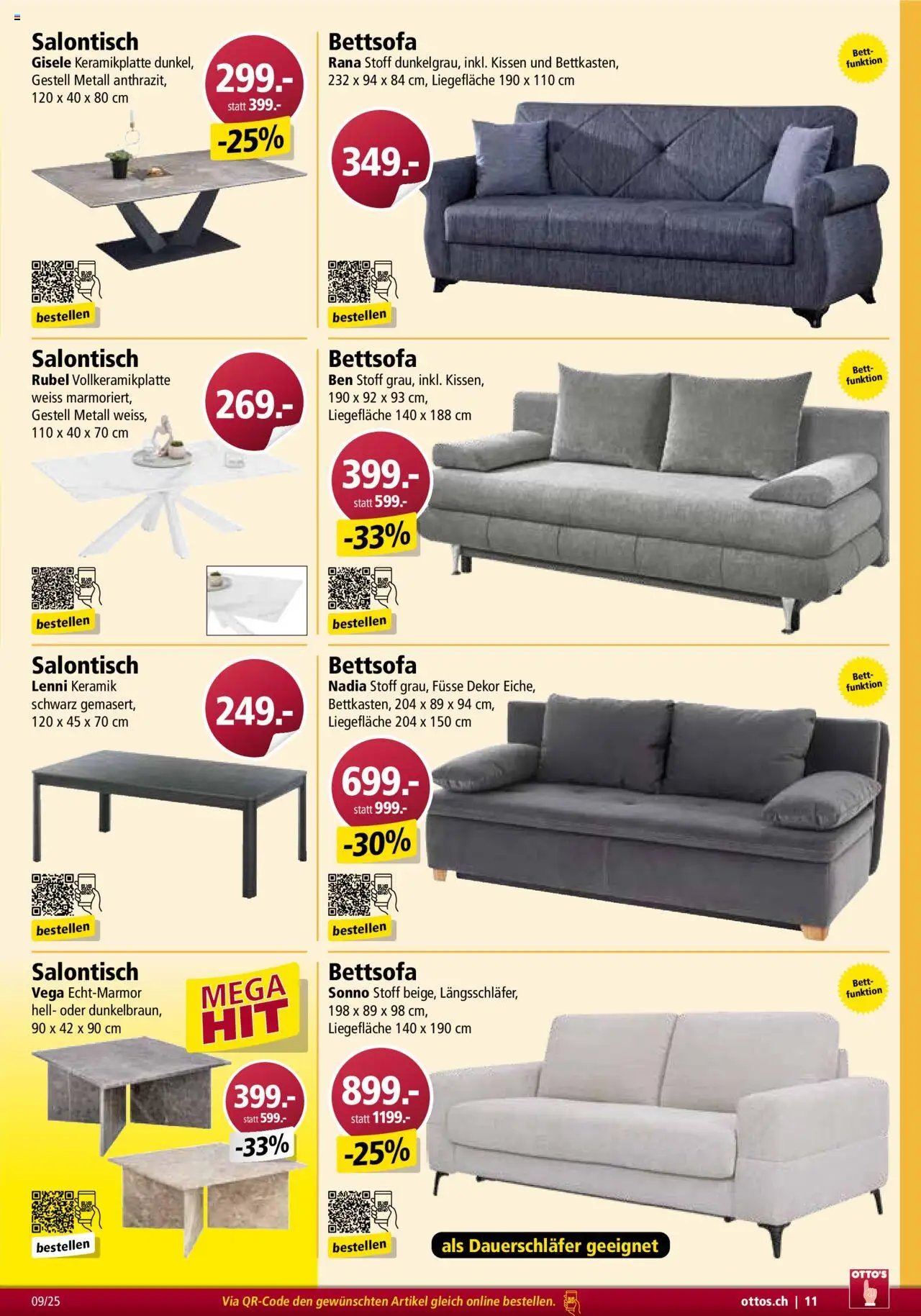 Otto's Aktionen Möbelflyer (2025-09-01 - 2025-10-31)