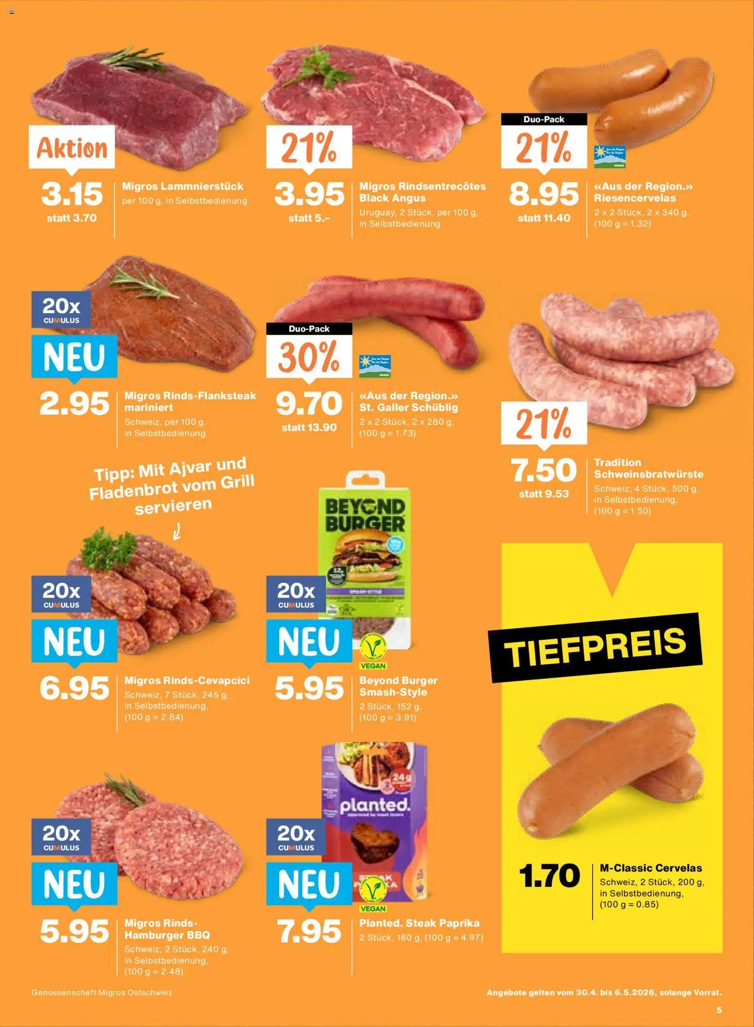 Migros aktionen (2026-04-30 - 2026-05-06)