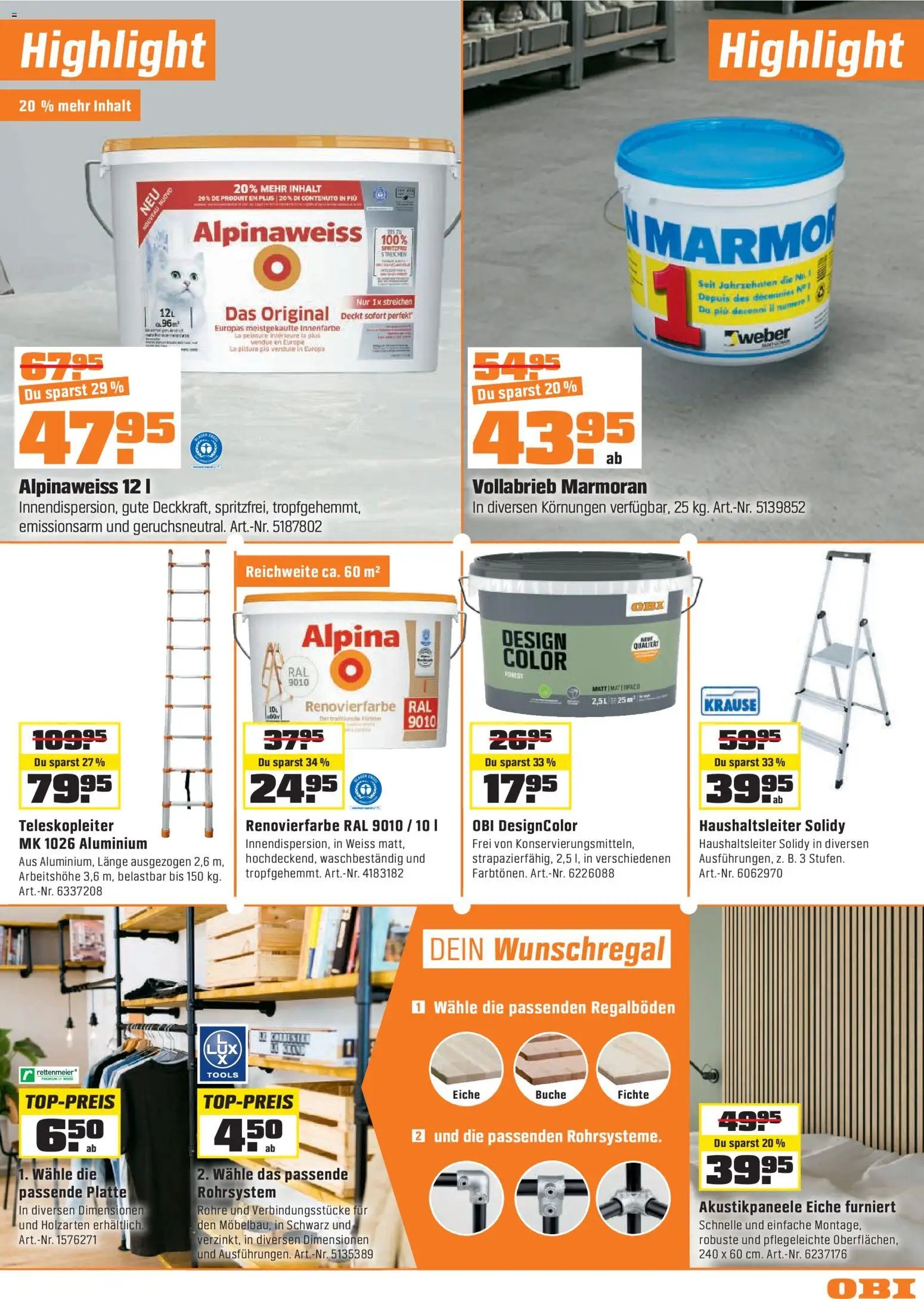 OBI - UNSERE SUPERDEALS!