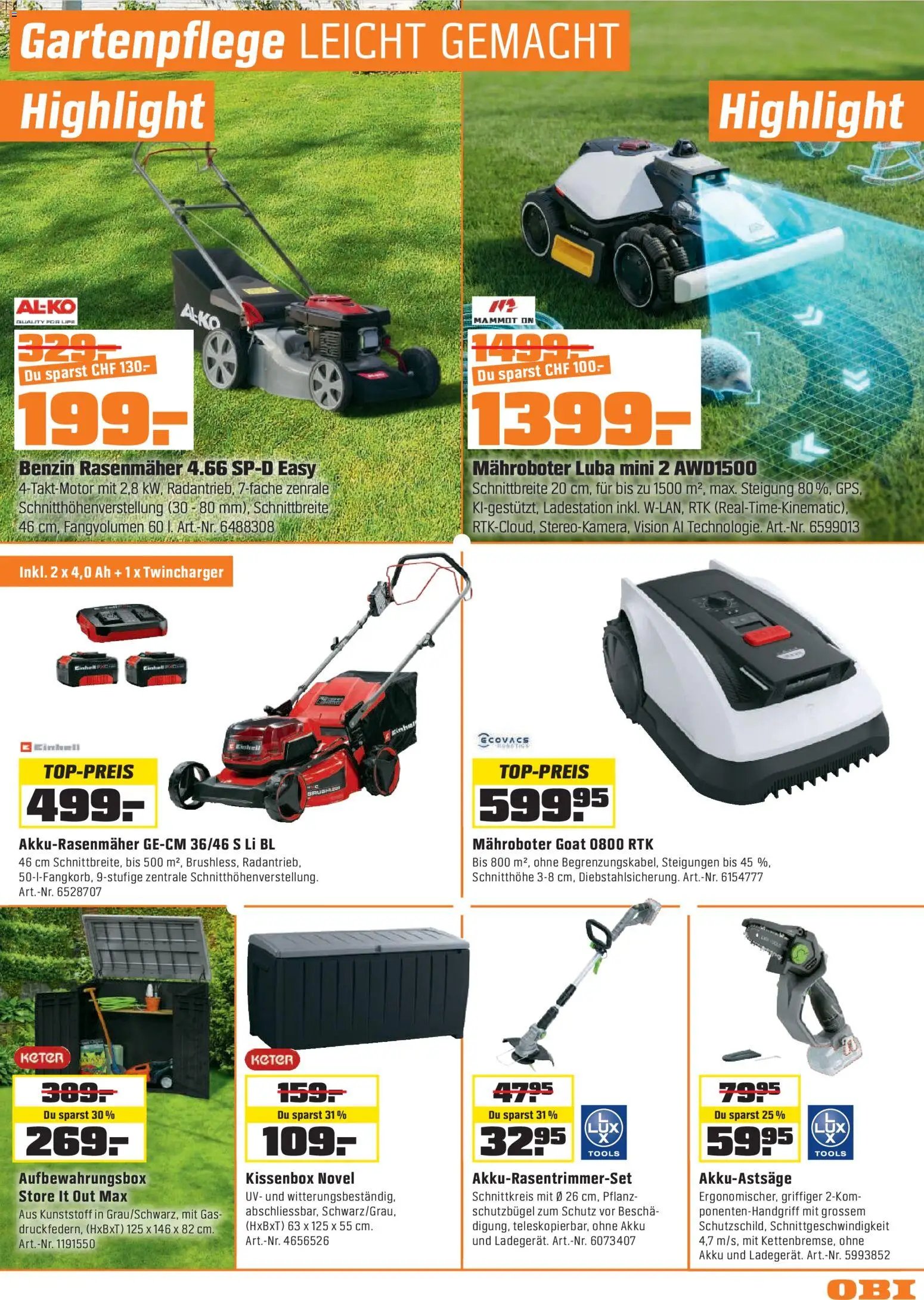 OBI - UNSERE SUPERDEALS!