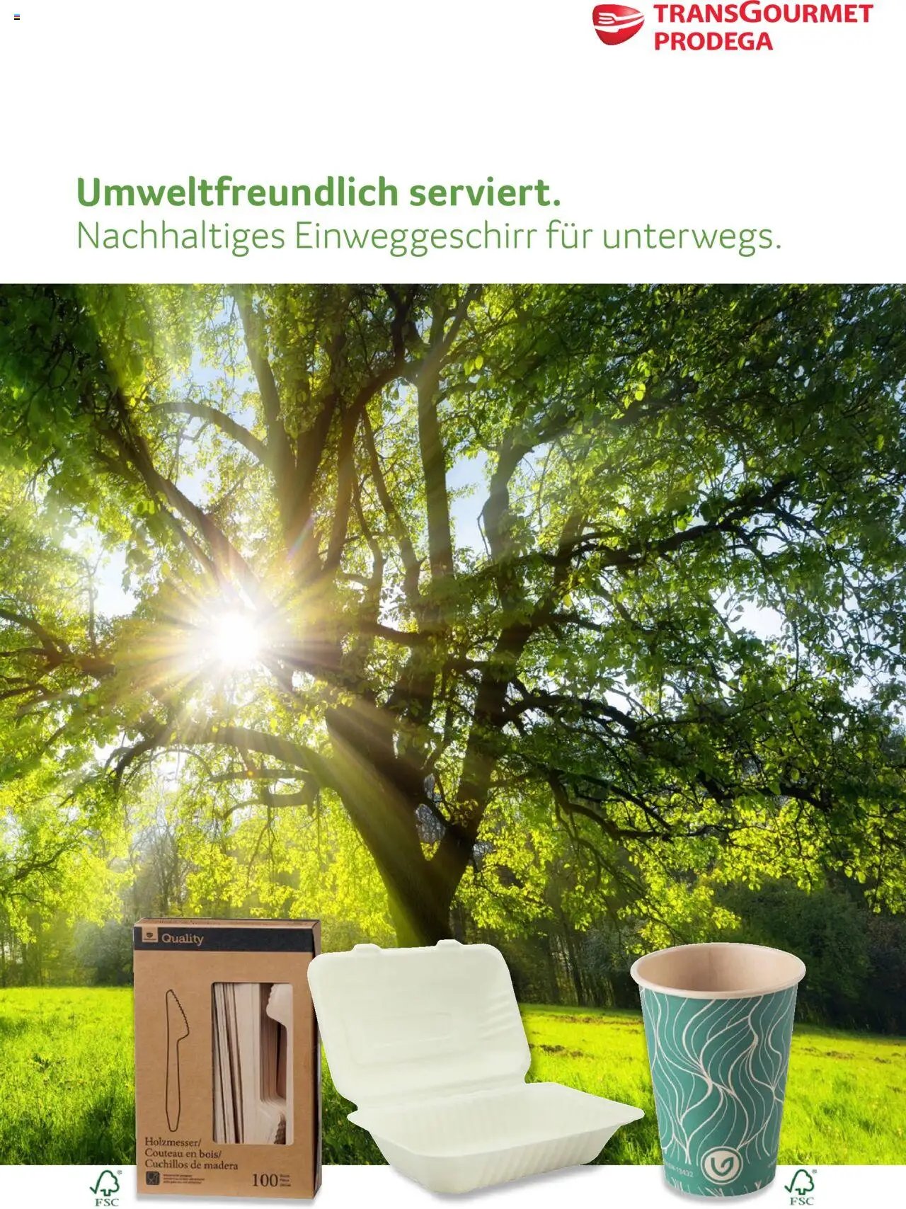 Prodega Aktionen Nachhaltiges Einweggeschirr für unterwegs. (2025-04-03 - 2025-12-31) | 1