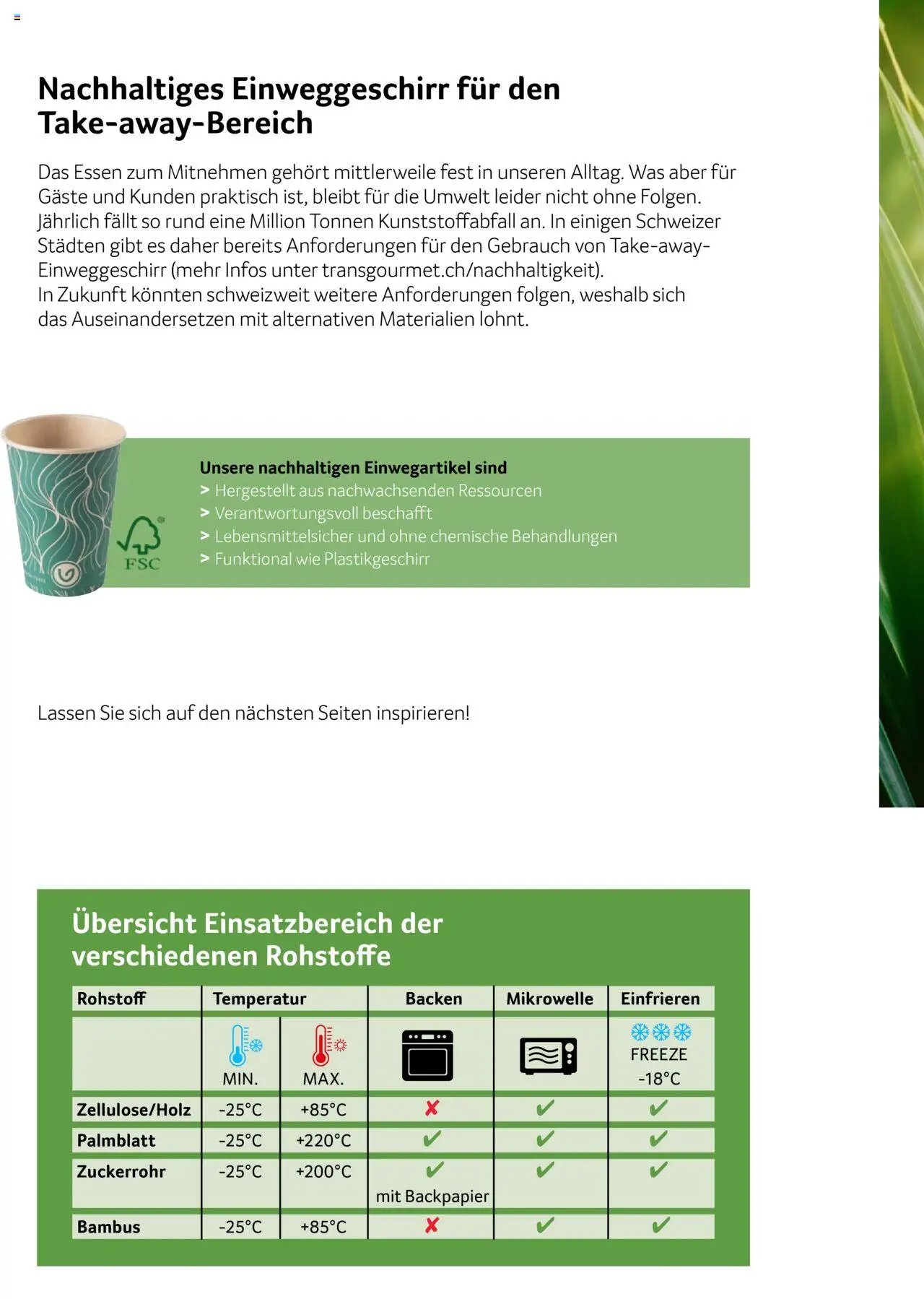 Prodega Aktionen Nachhaltiges Einweggeschirr für unterwegs. (2025-04-03 - 2025-12-31) | 2