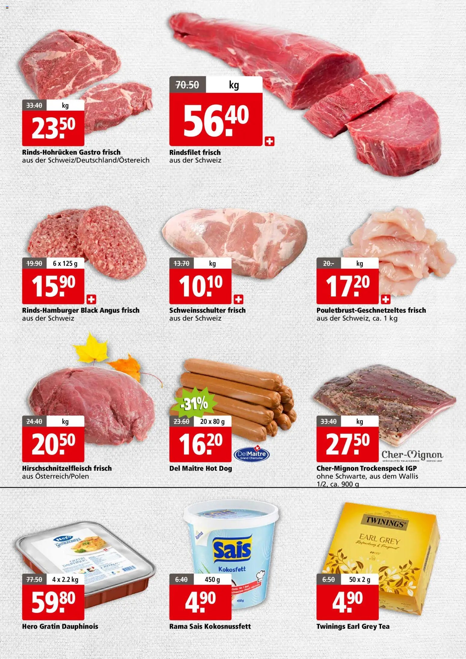 Aligro Aktionen Businesskunden - Chavannes, Matran, Genf, Sitten (2025-11-10 - 2025-11-15)