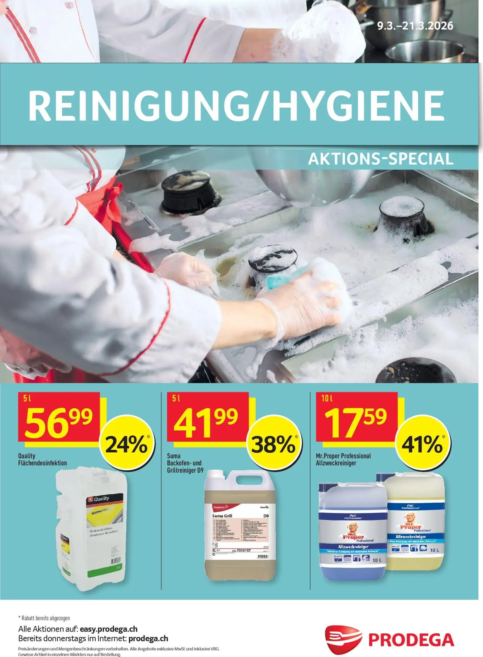 Prodega aktionen Reinigung (2026-03-09 - 2026-03-21)