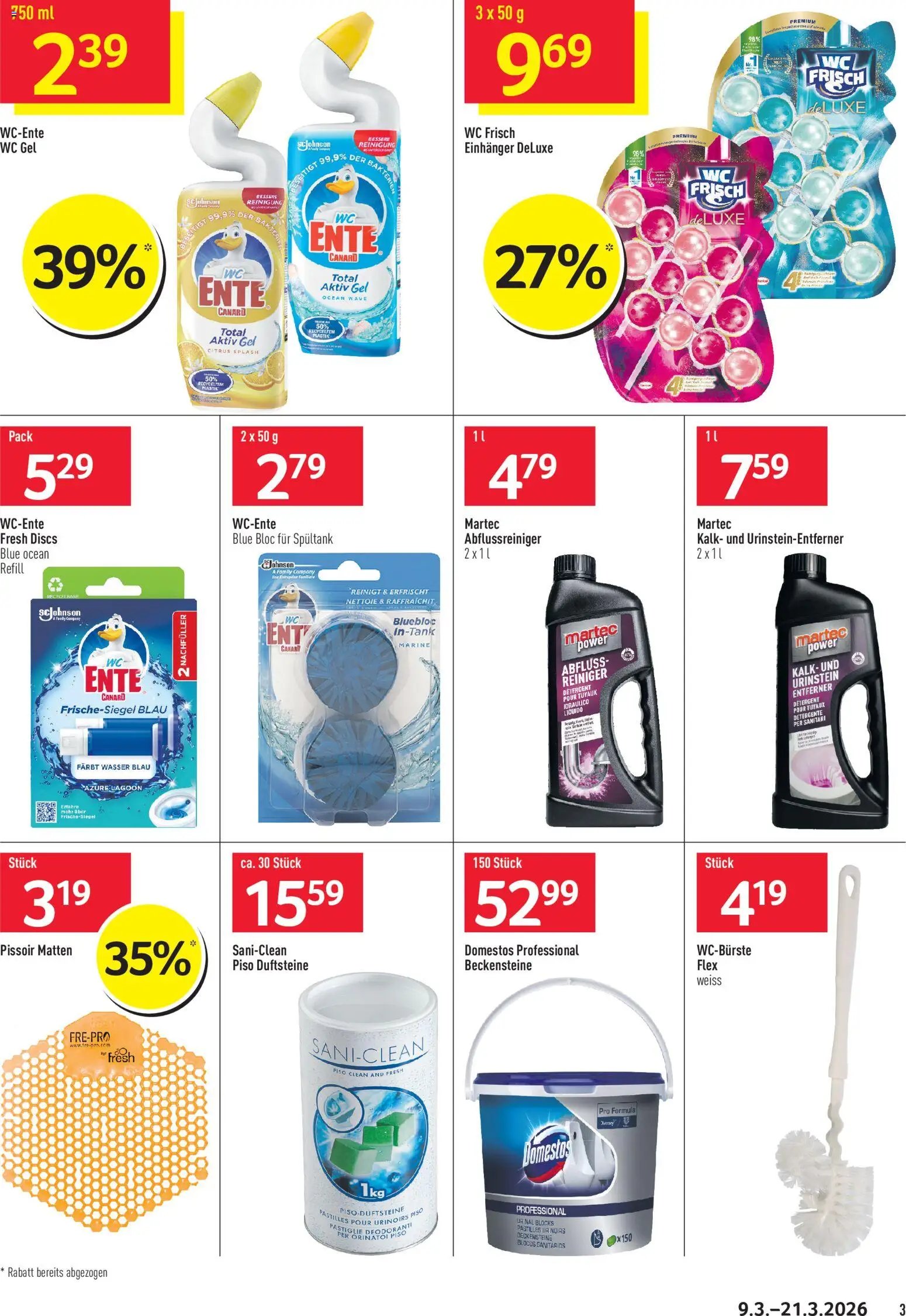 Prodega aktionen Reinigung (2026-03-09 - 2026-03-21)