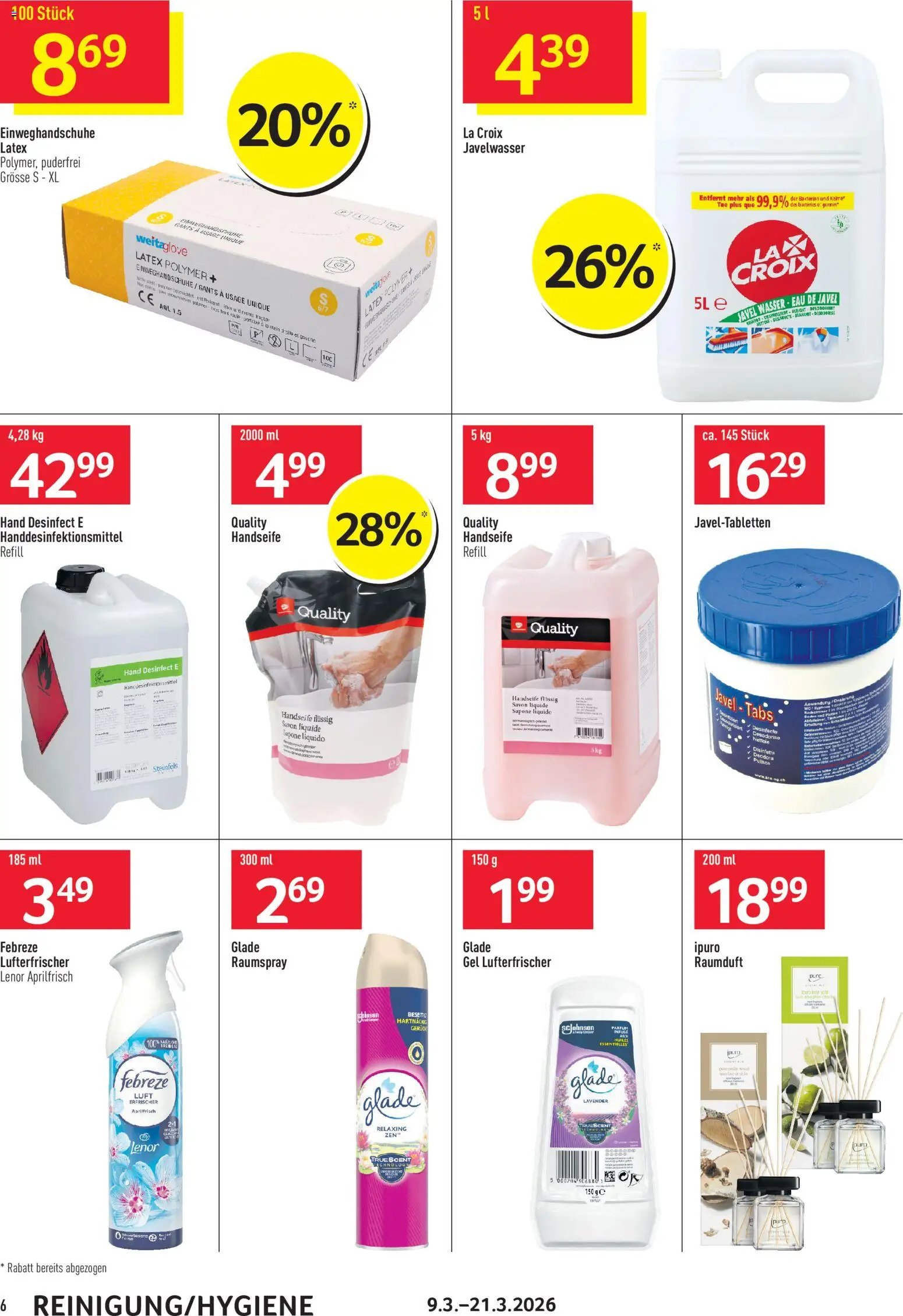 Prodega aktionen Reinigung (2026-03-09 - 2026-03-21)