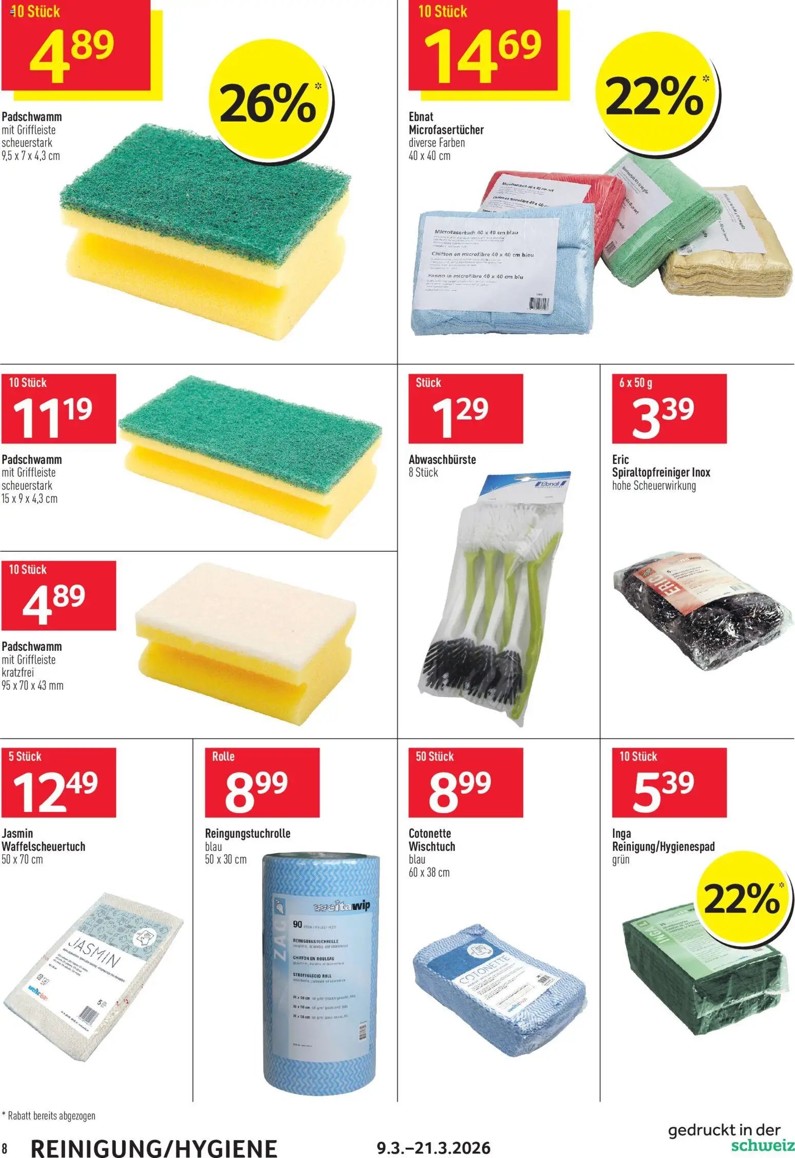 Prodega aktionen Reinigung (2026-03-09 - 2026-03-21)