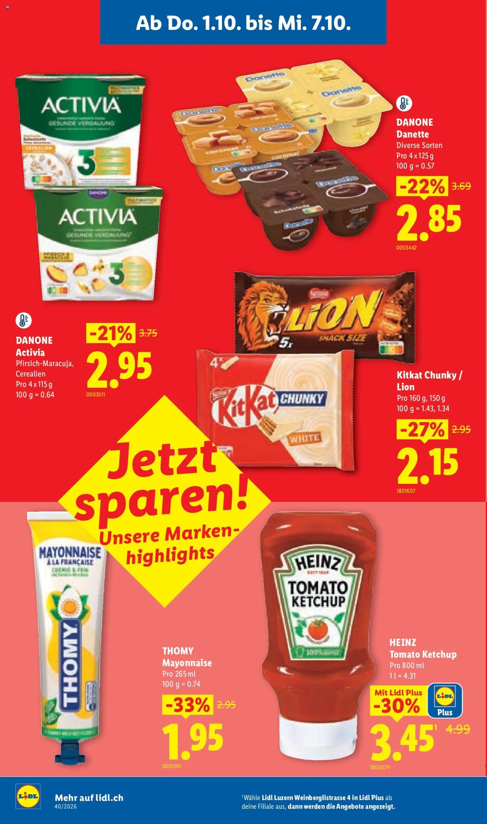 Lidl aktionen Luzern Weinberglistr