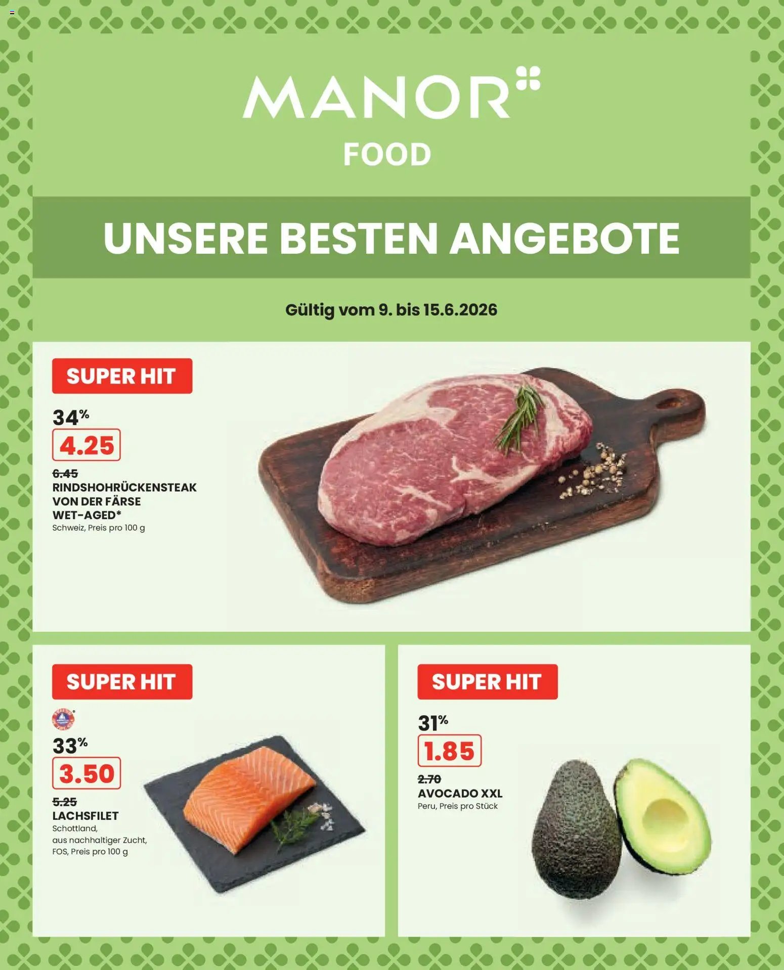 Manor aktionen