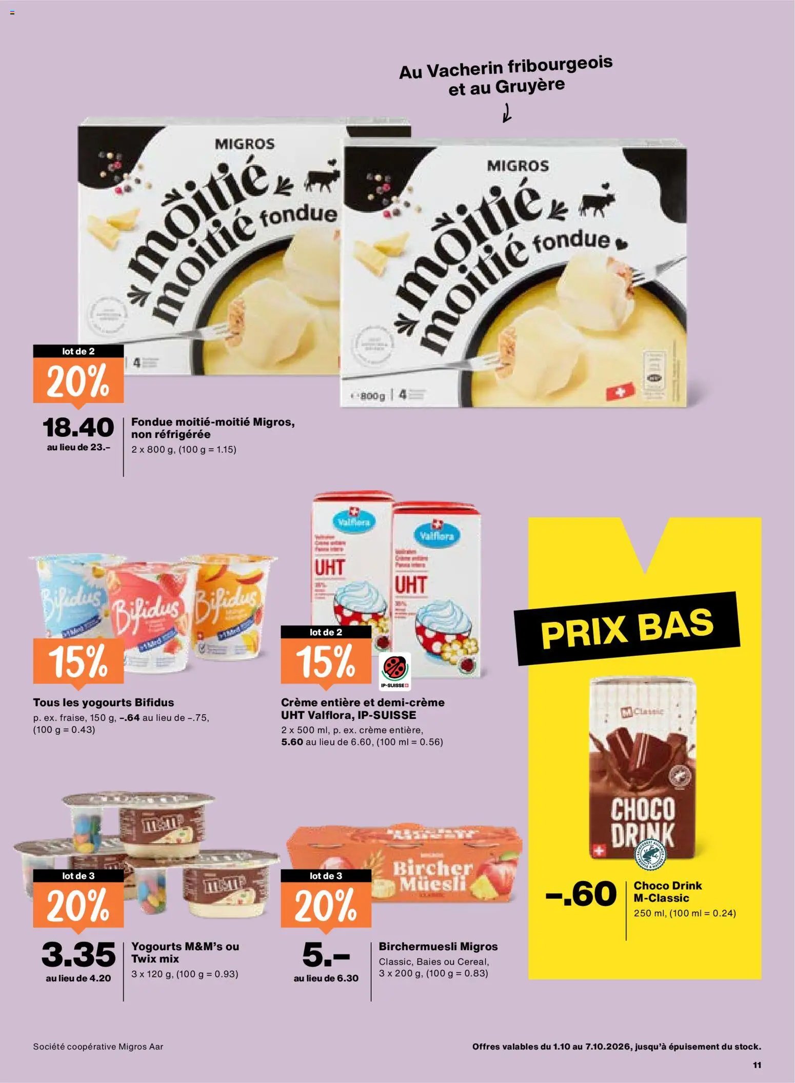 Migros aktionen FR