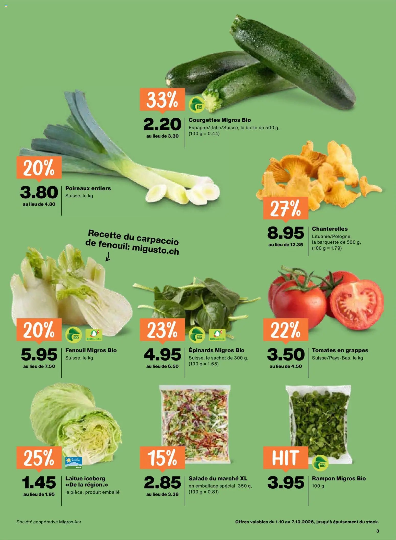 Migros aktionen FR