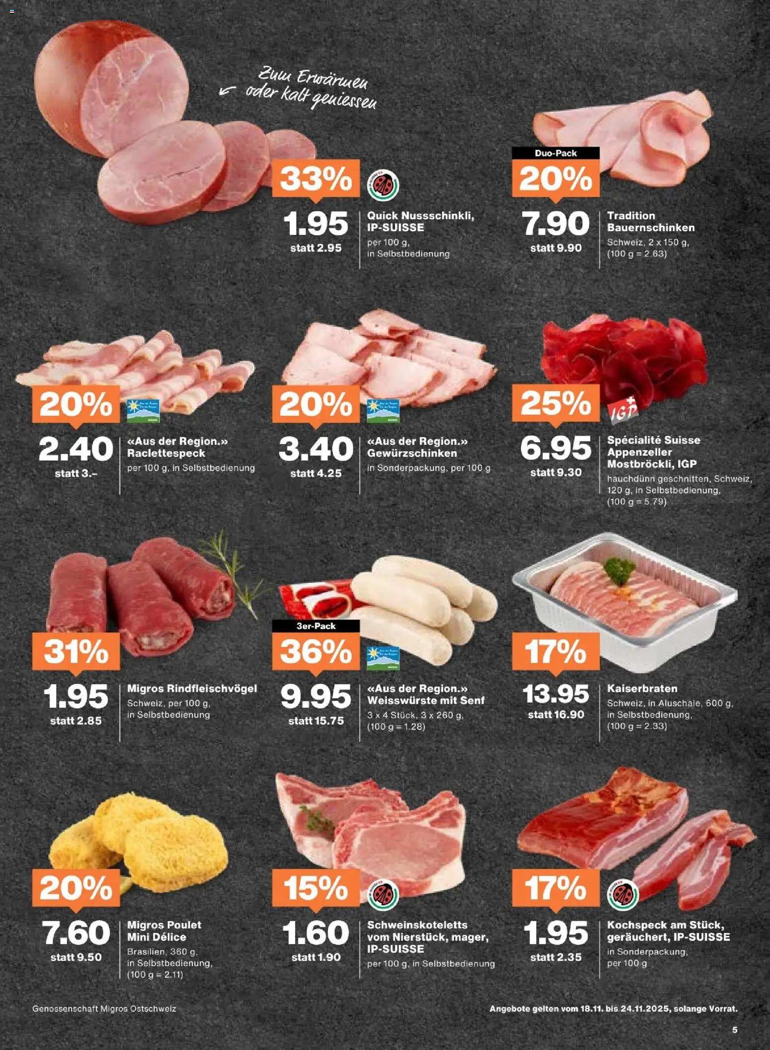 Migros Aktionen (2025-11-18 - 2025-11-24)