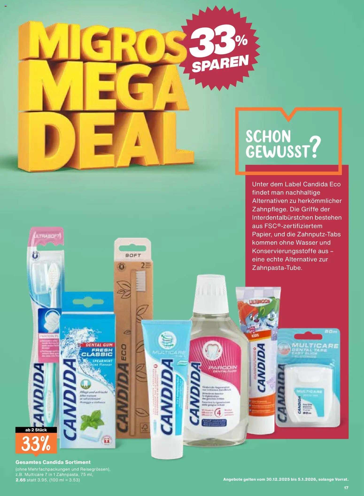 Migros Aktionen (2025-12-30 - 2026-01-05)