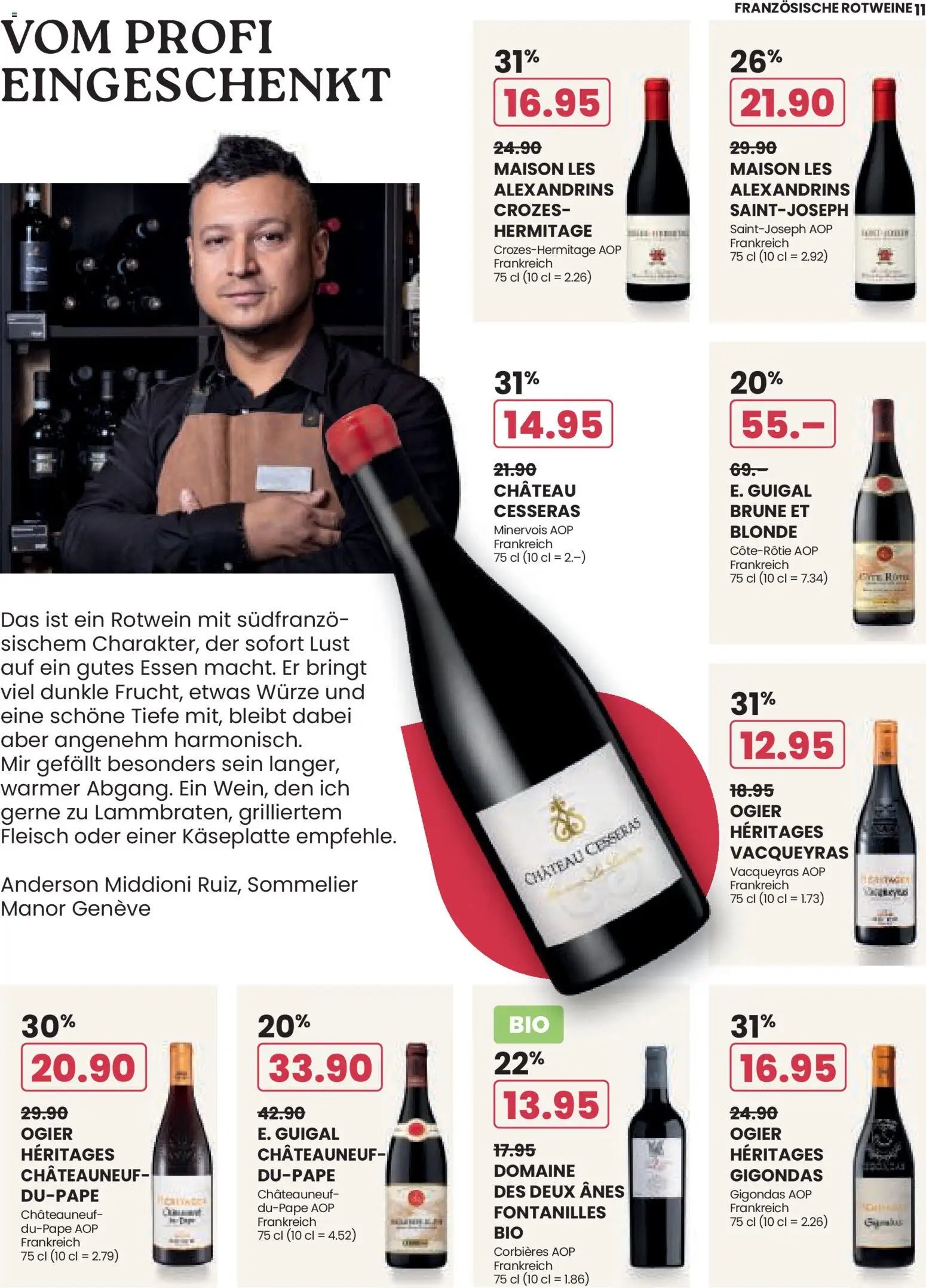 Manor aktionen Wine