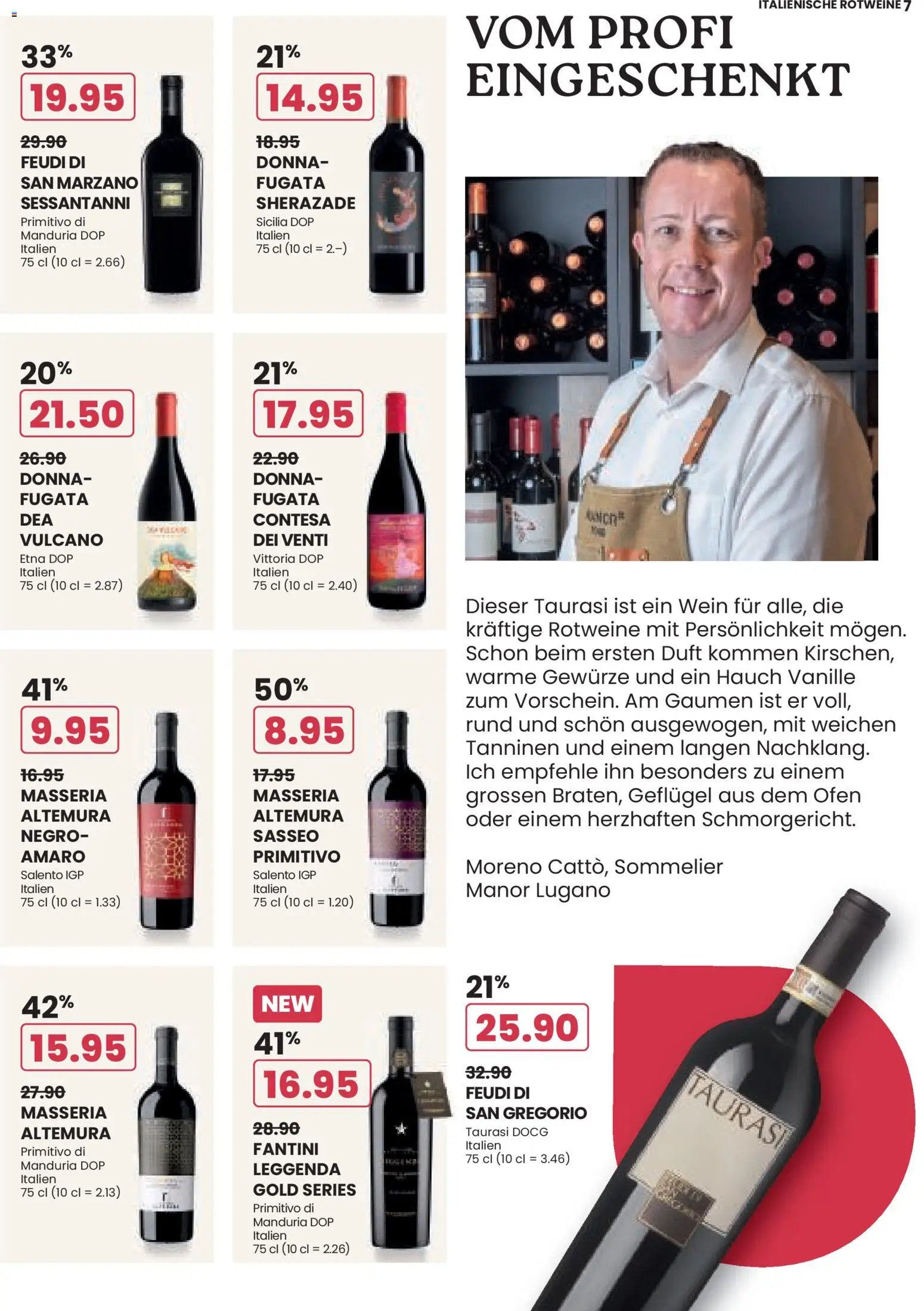 Manor aktionen Wine
