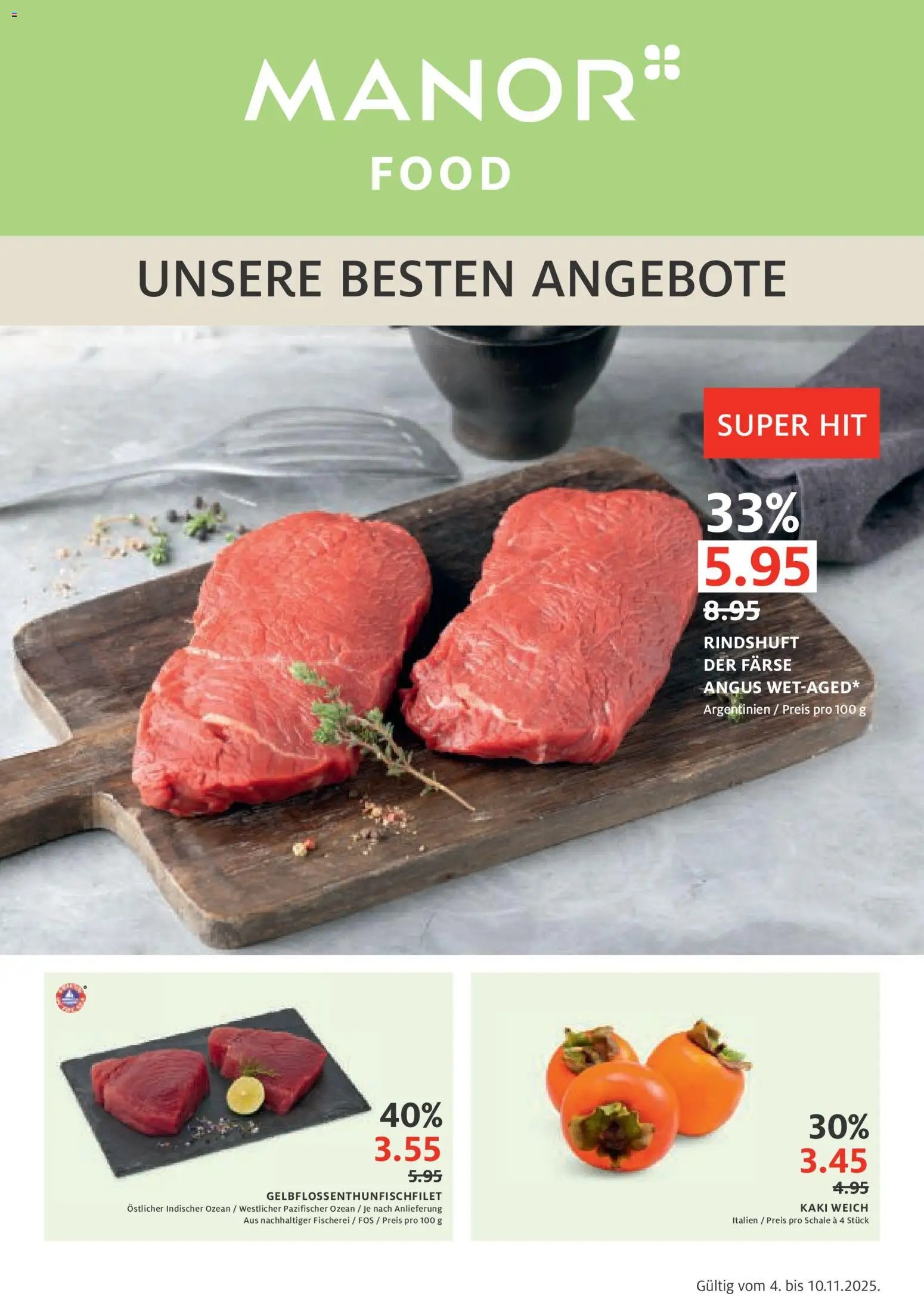 Manor Aktionen (2025-11-04 - 2025-11-10)