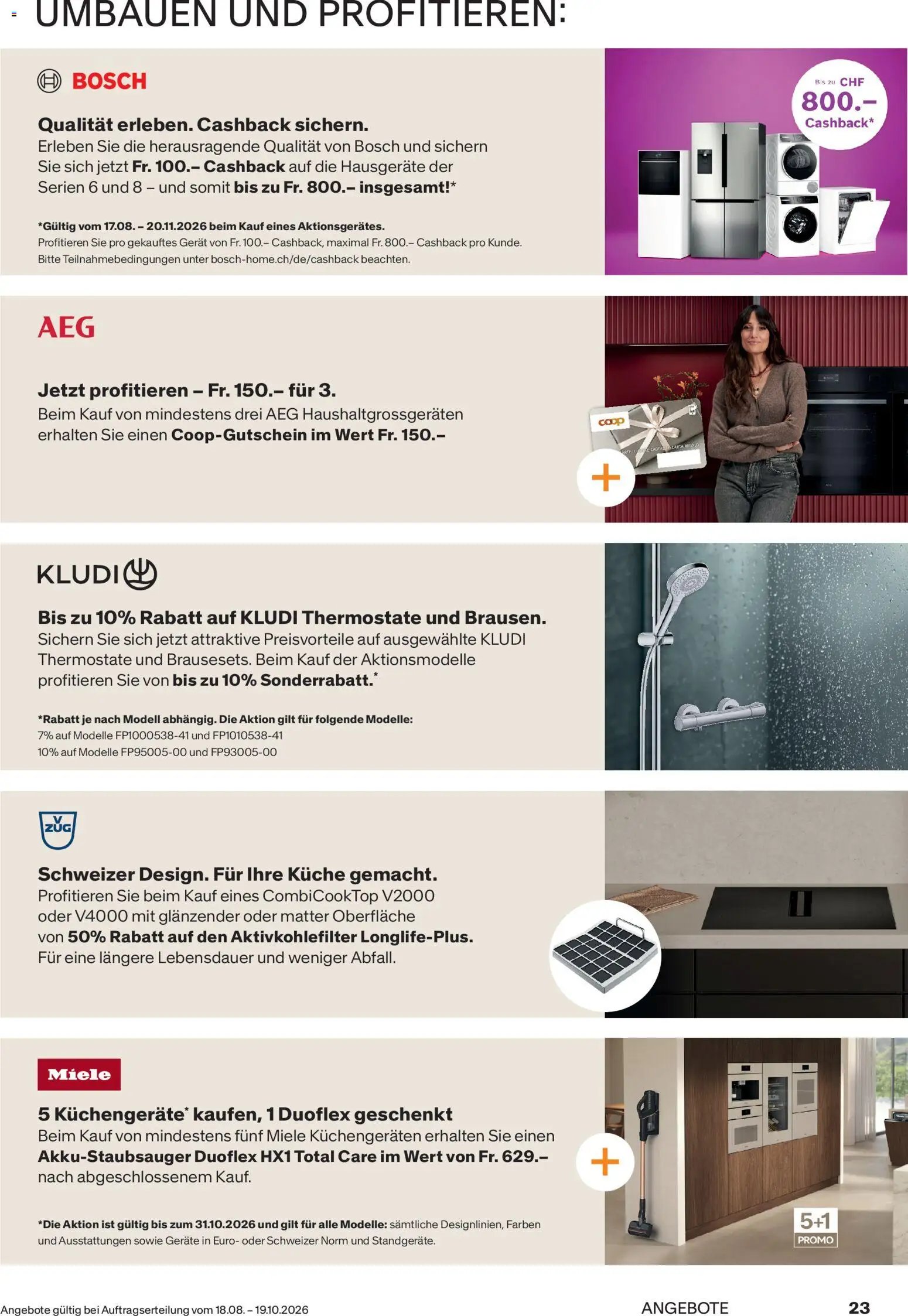 Fust aktionen Küchen- und Badezimmer