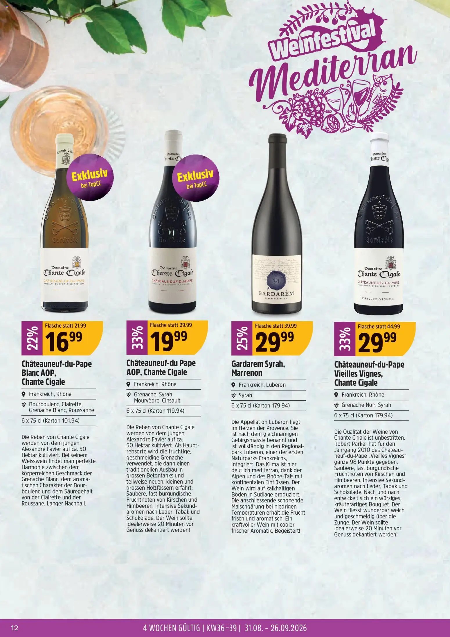 TopCC aktionen Weinfestival