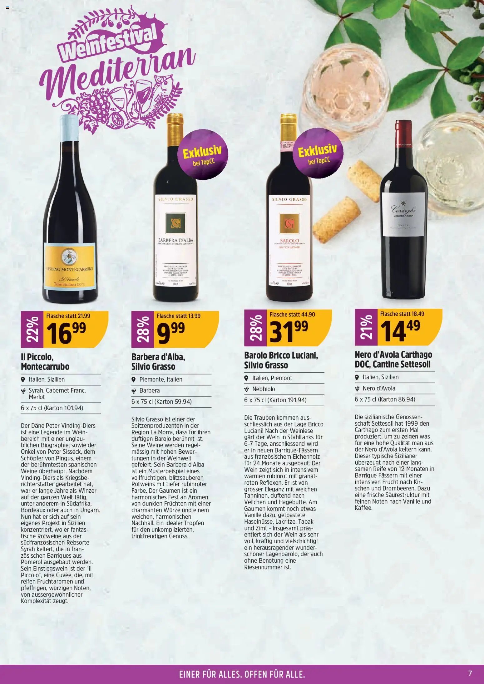 TopCC aktionen Weinfestival