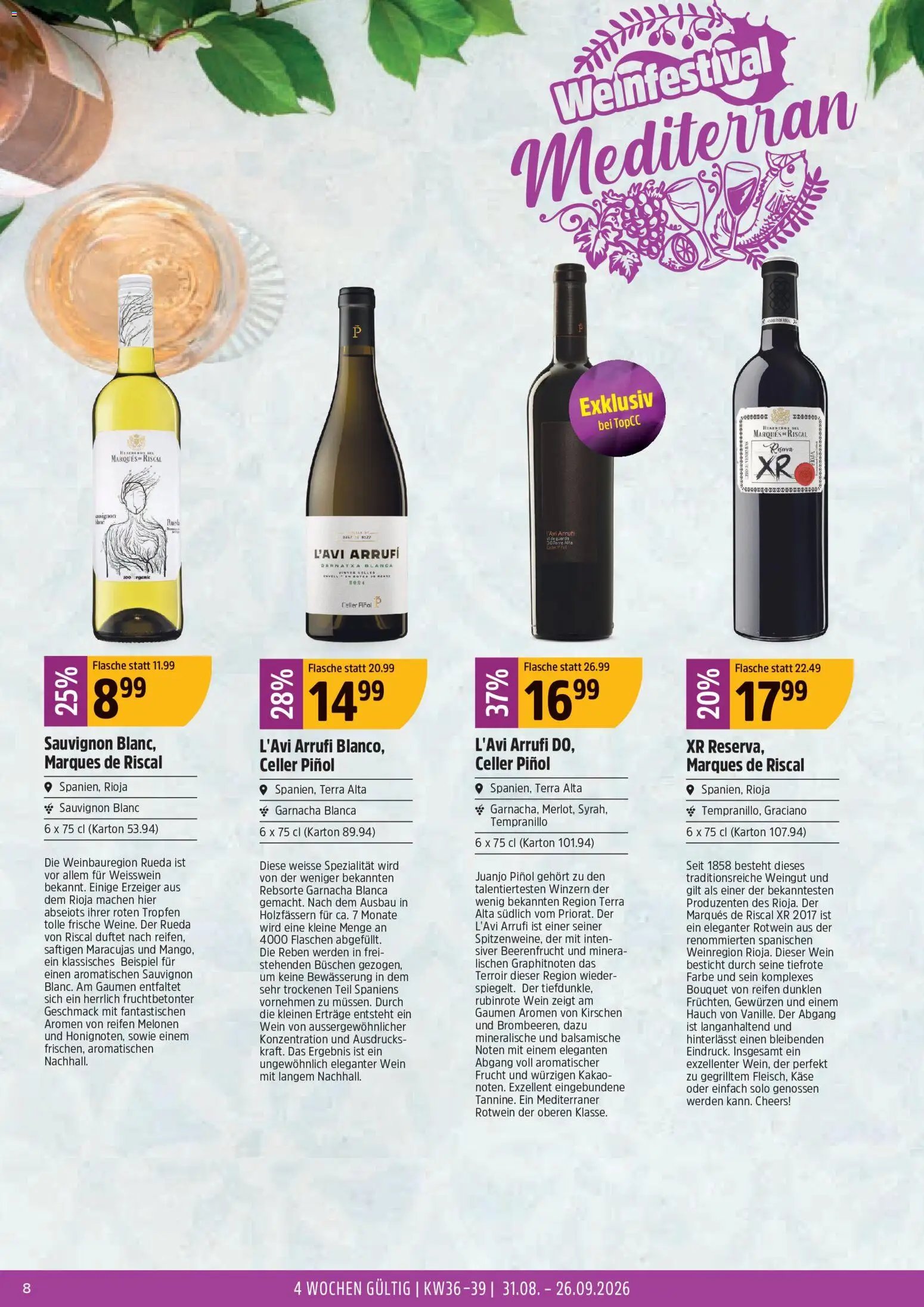 TopCC aktionen Weinfestival