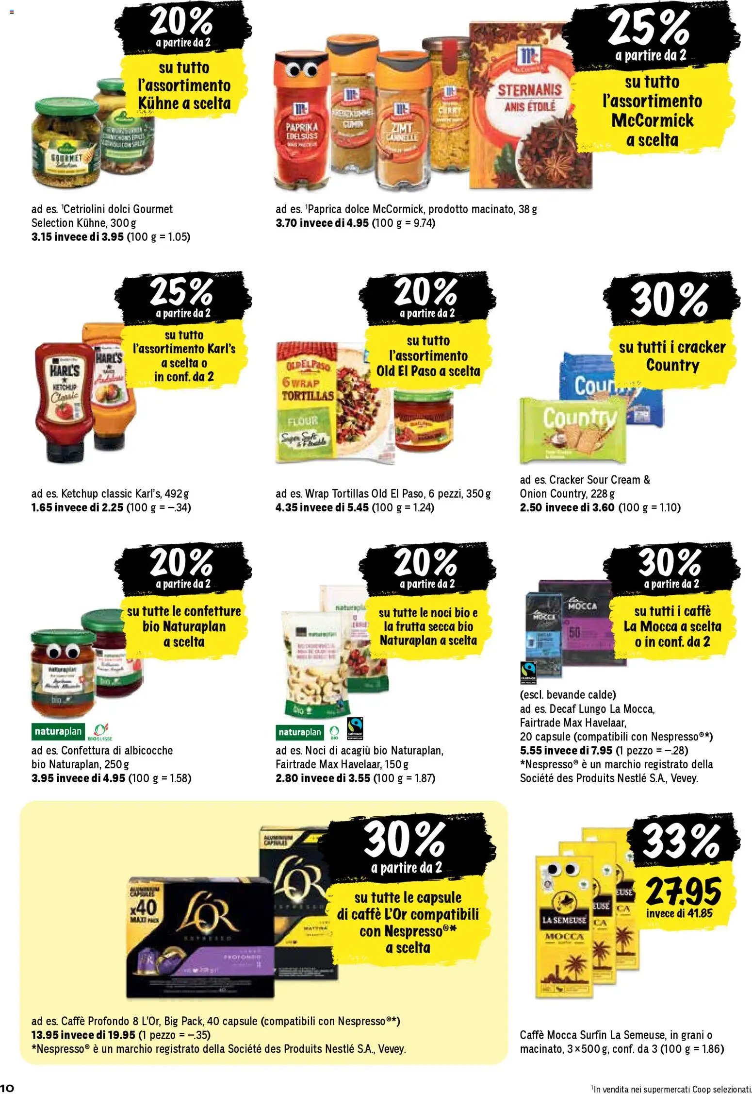 Coop - Una settimana di azioni (2025-12-22 - 2025-12-28)