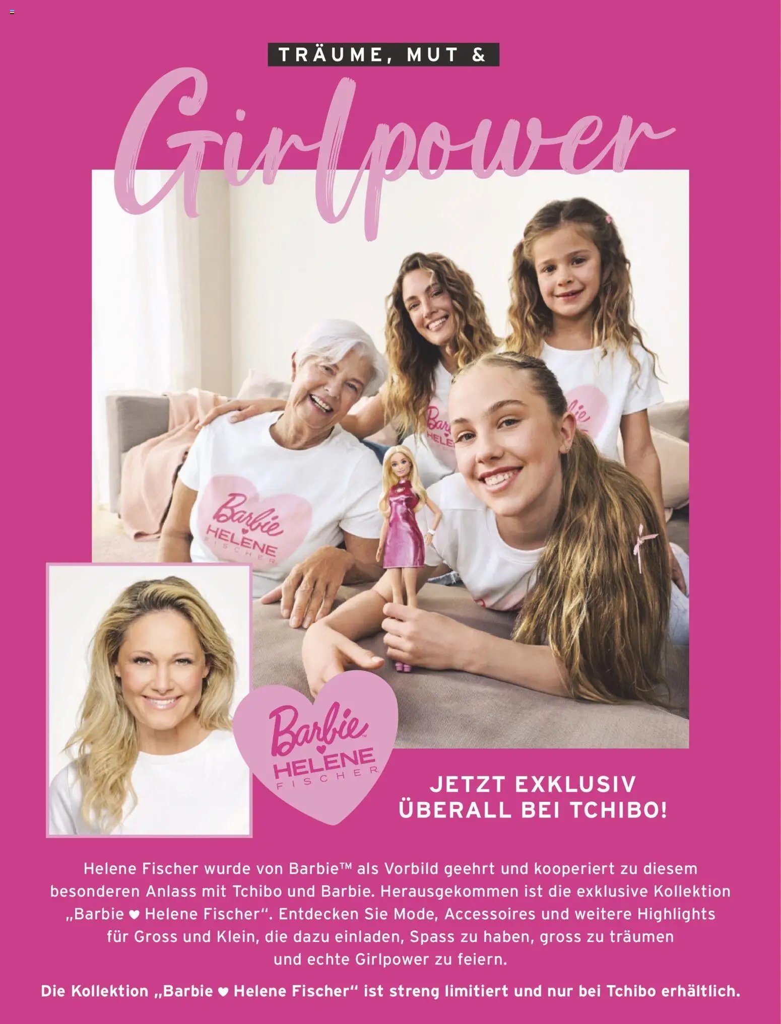 Tchibo aktionen Träume, Mut & Girlpower