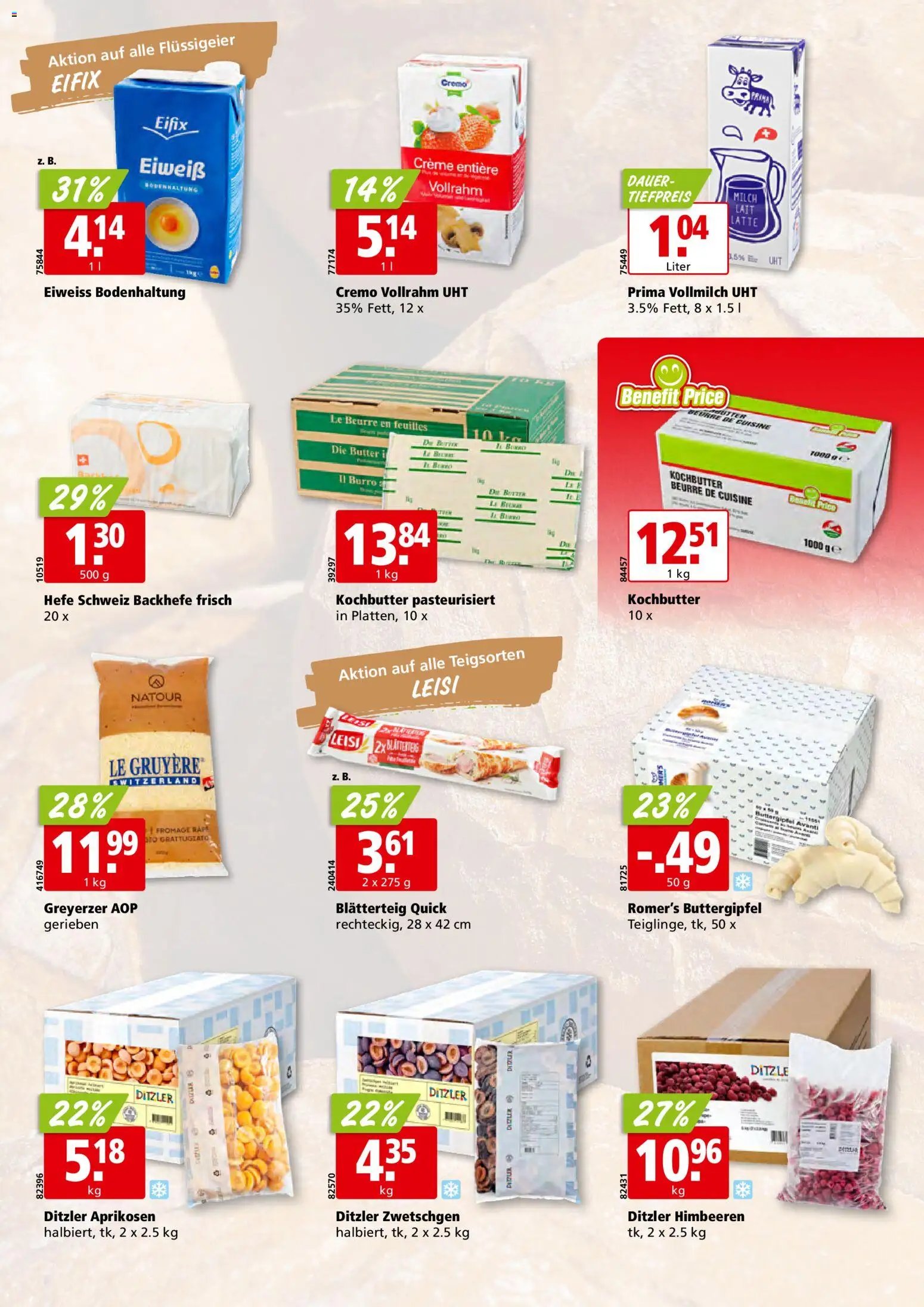 Aligro aktionen Bäckerei Schlieren, Gossau SG, Frauenfeld, Rapperswil-Jona, Sargans, Bern (2026-03-16 - 2026-03-21)