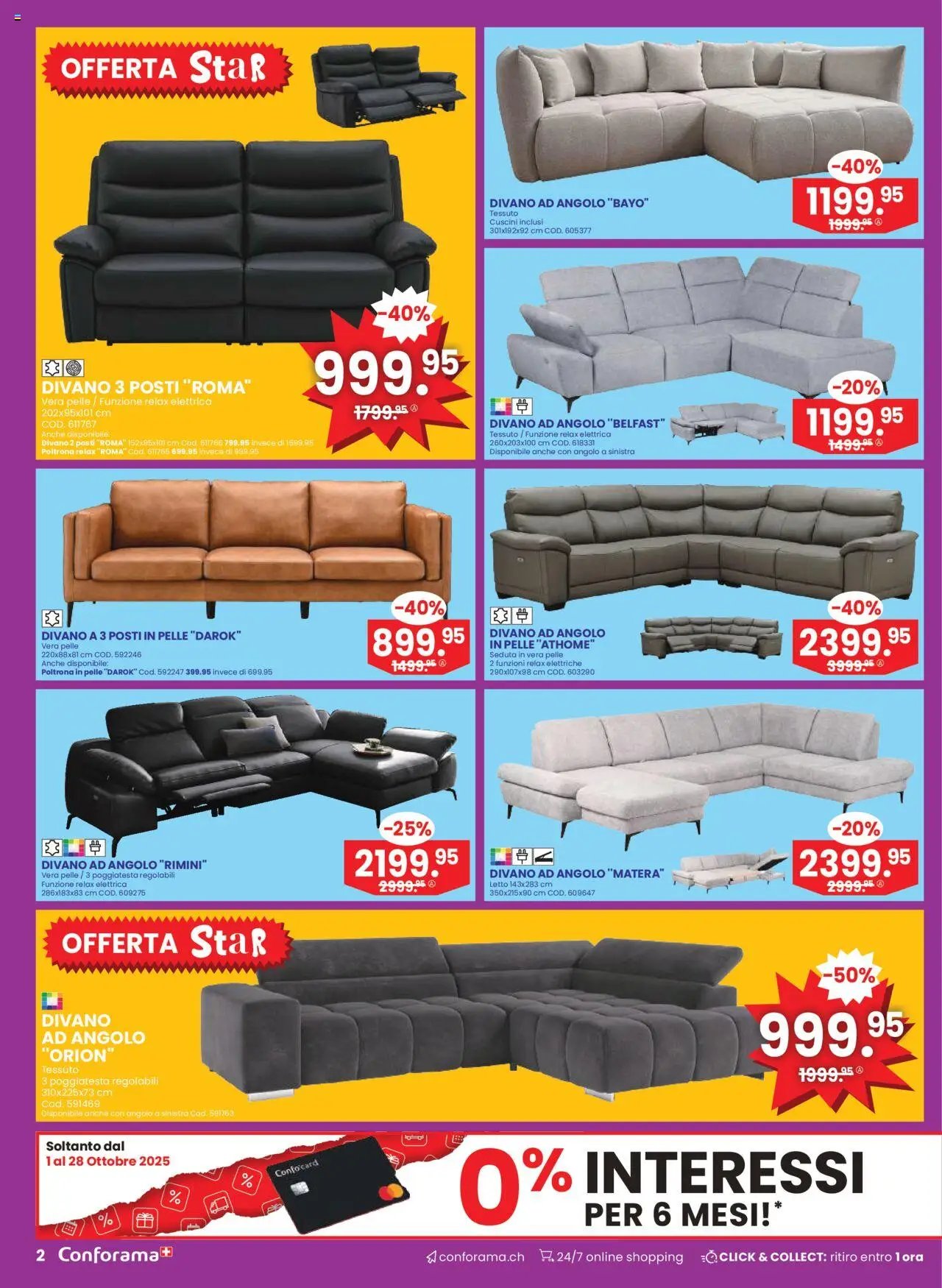 Conforama Aktionen IT (2025-10-01 - 2025-10-14)