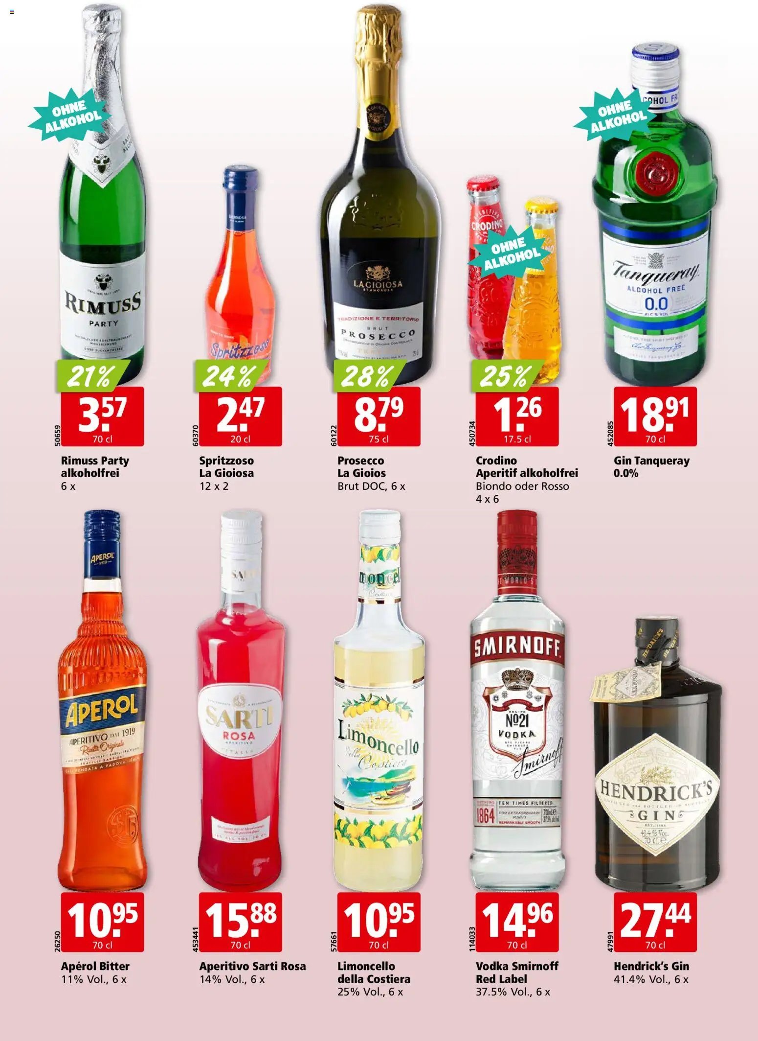 Aligro aktionen Chavannes, Matran, Genf, Sitten