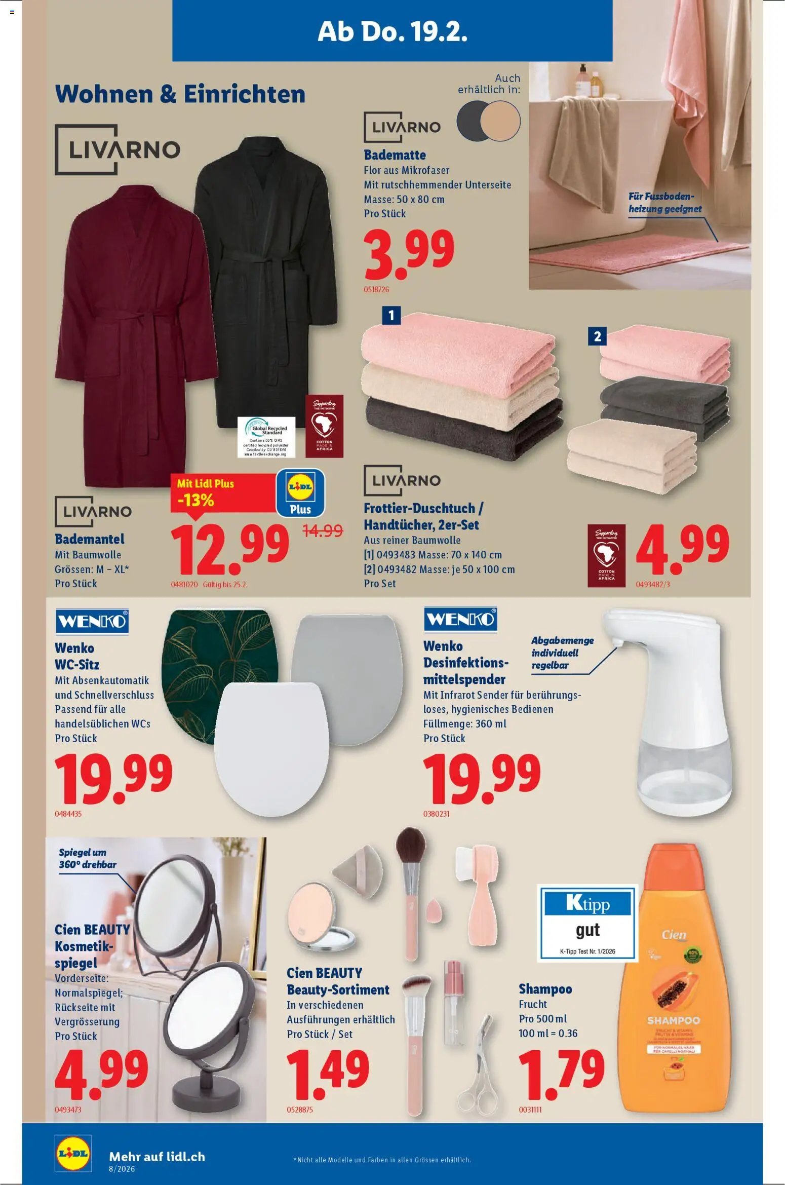 Lidl Aktionen (2026-02-19 - 2026-02-25)