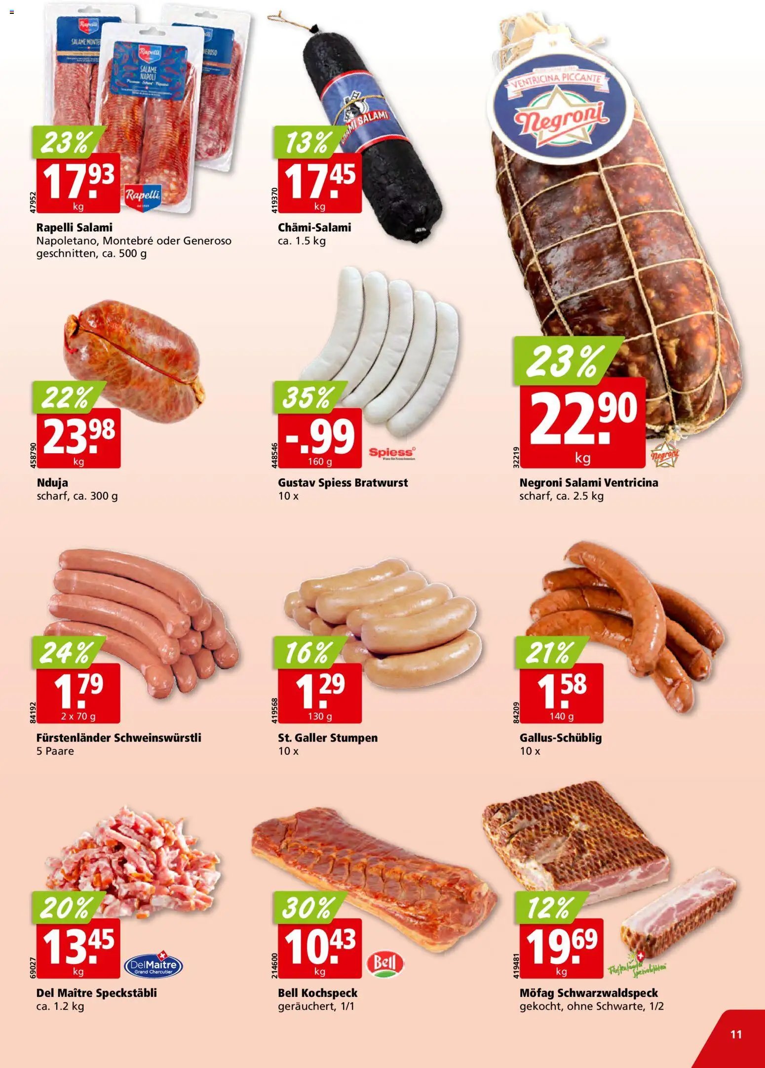 Aligro Aktionen Schlieren, Gossau SG, Frauenfeld, Rapperswil-Jona, Sargans, Bern, Brüttisellen, Pratteln, Emmen, Spreitenbach (2025-12-01 - 2025-12-06) | 11