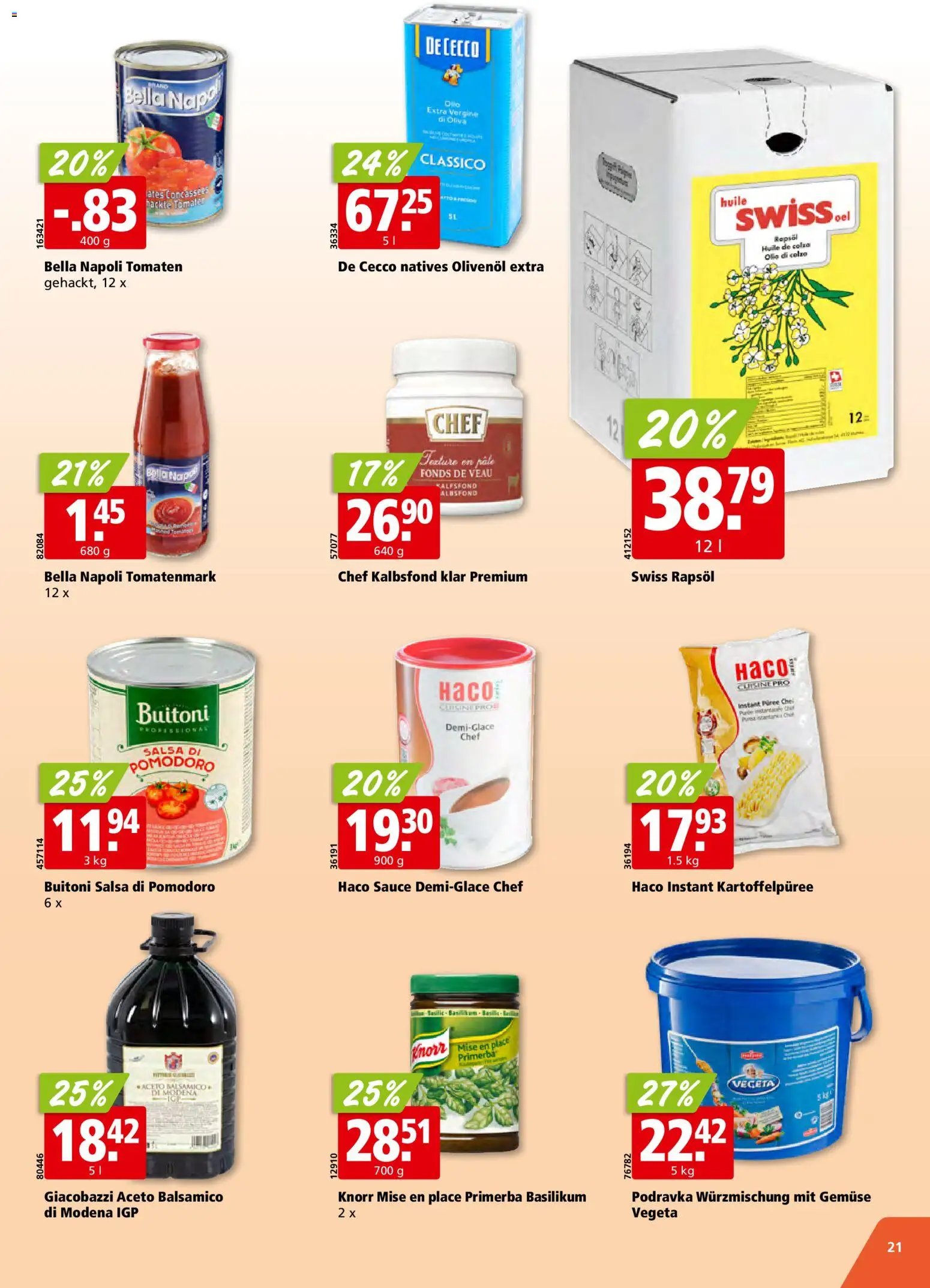 Aligro Aktionen Schlieren, Gossau SG, Frauenfeld, Rapperswil-Jona, Sargans, Bern, Brüttisellen, Pratteln, Emmen, Spreitenbach (2025-12-01 - 2025-12-06) | 21