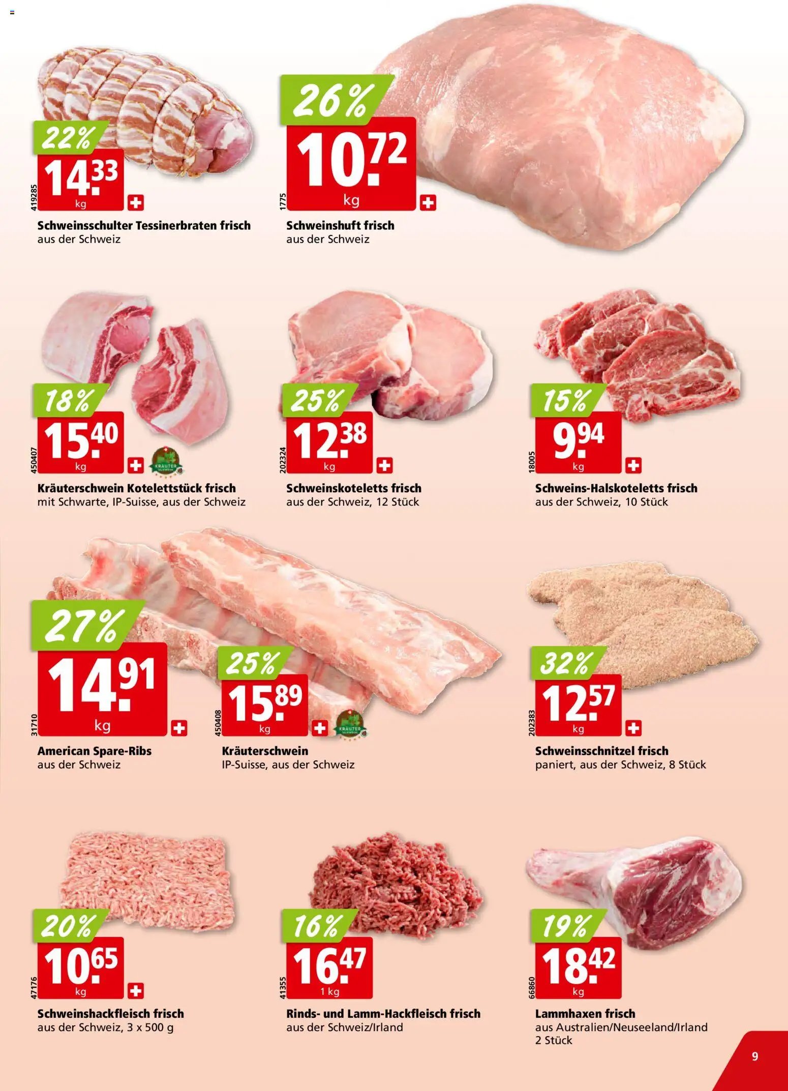 Aligro Aktionen Schlieren, Gossau SG, Frauenfeld, Rapperswil-Jona, Sargans, Bern, Brüttisellen, Pratteln, Emmen, Spreitenbach (2025-12-01 - 2025-12-06) | 9