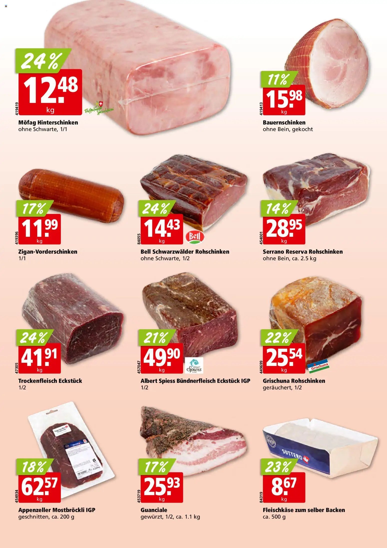 Aligro Aktionen Schlieren, Gossau SG, Frauenfeld, Rapperswil-Jona, Sargans, Bern, Brüttisellen, Pratteln, Emmen, Spreitenbach (2025-12-01 - 2025-12-06) | 10