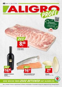 Aligro Aktionen Schlieren, Gossau SG, Frauenfeld, Rapperswil-Jona, Sargans, Bern, Brüttisellen, Pratteln, Emmen, Spreitenbach (2025-12-01 - 2025-12-06)