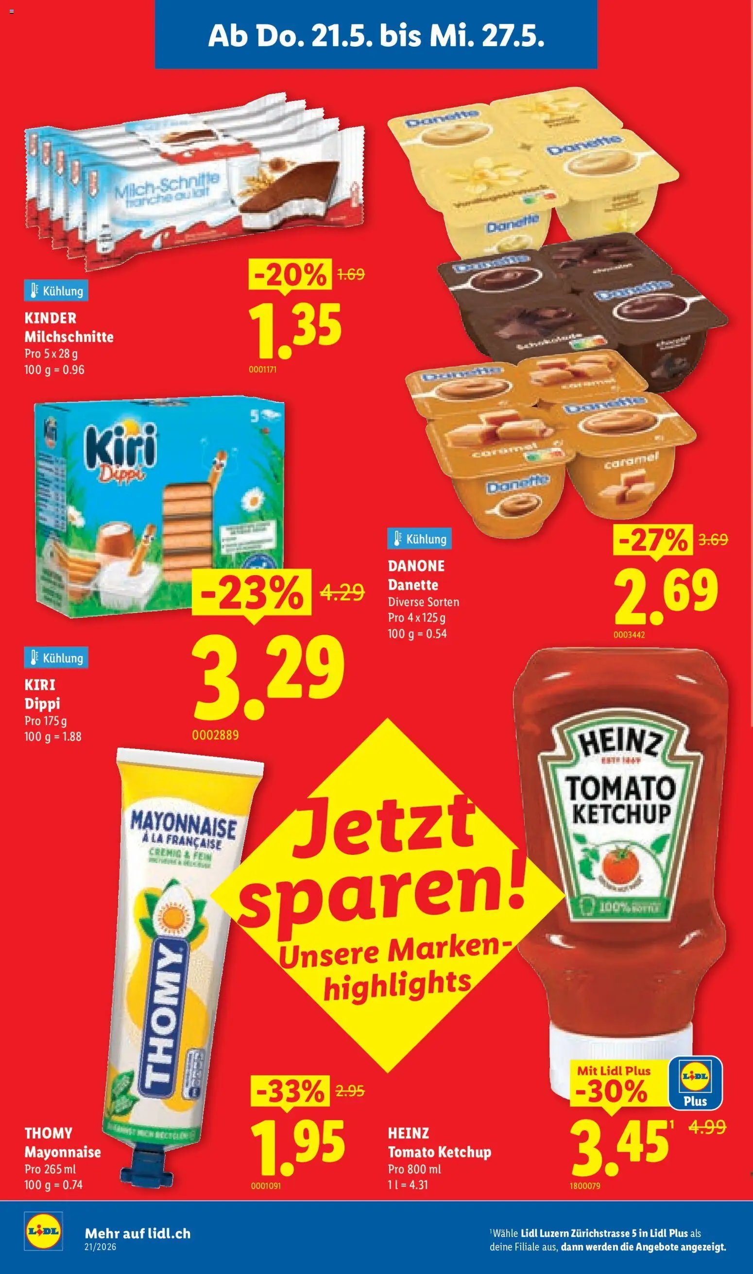 Lidl aktionen Neueröffnung Luzern
