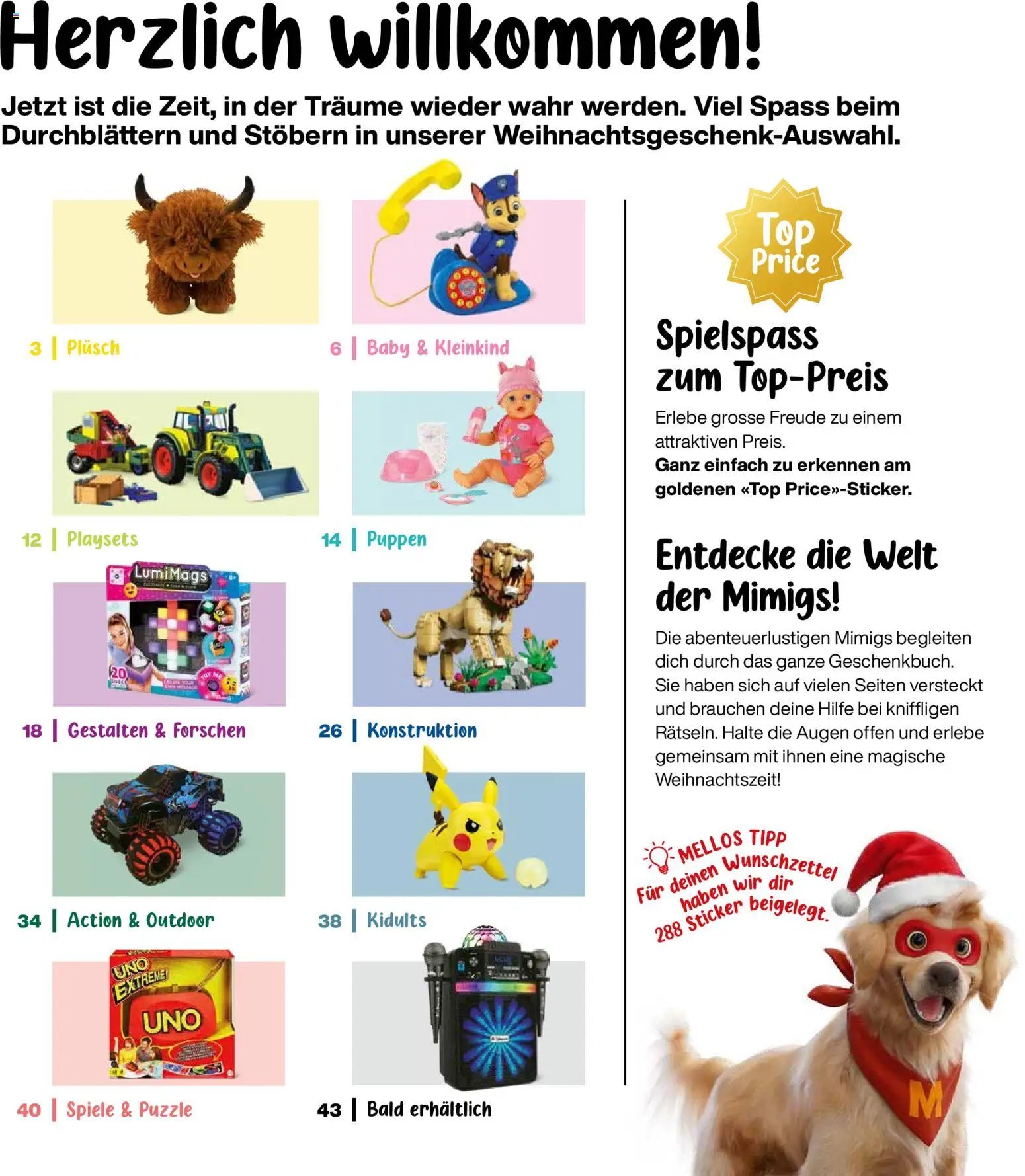 Migros aktionen Spielwaren-Geschenkbuch
