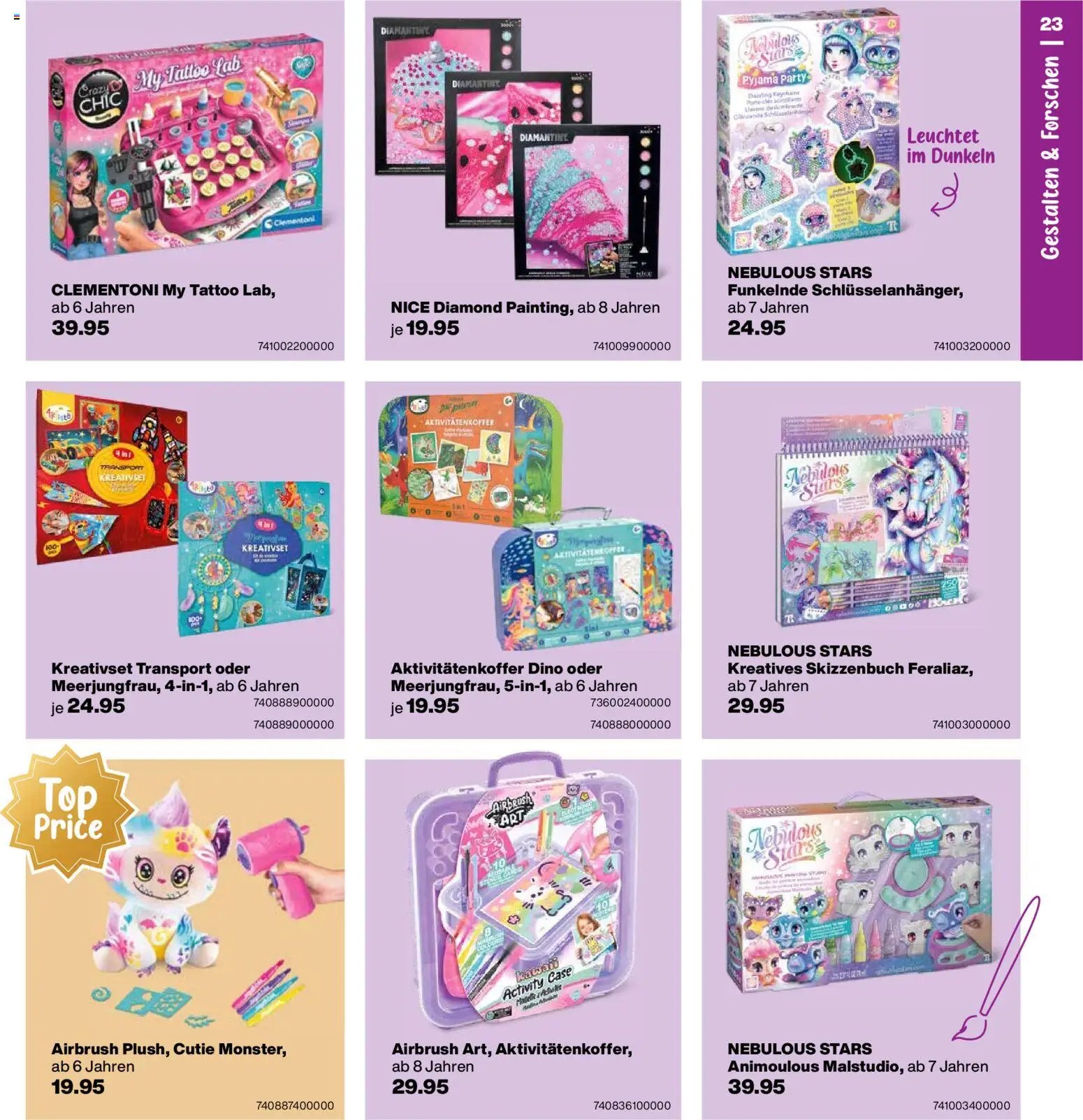 Migros aktionen Spielwaren-Geschenkbuch