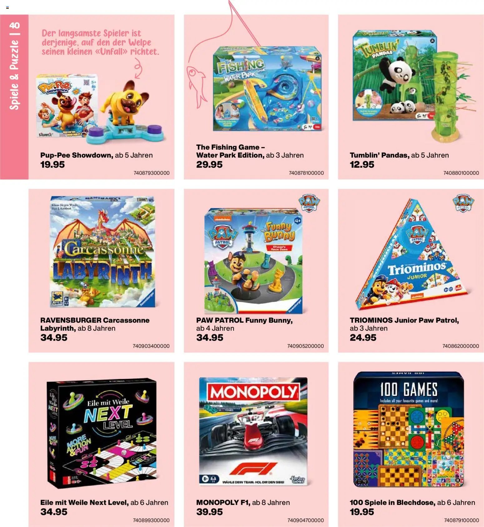 Migros aktionen Spielwaren-Geschenkbuch
