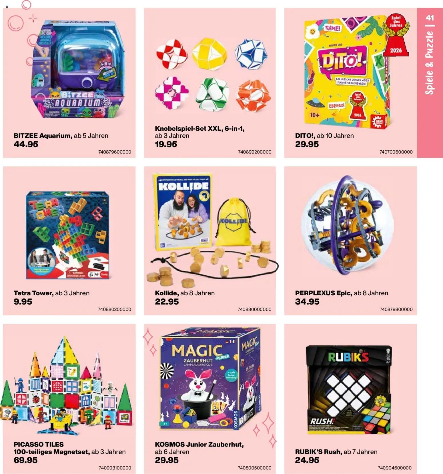 Migros aktionen Spielwaren-Geschenkbuch