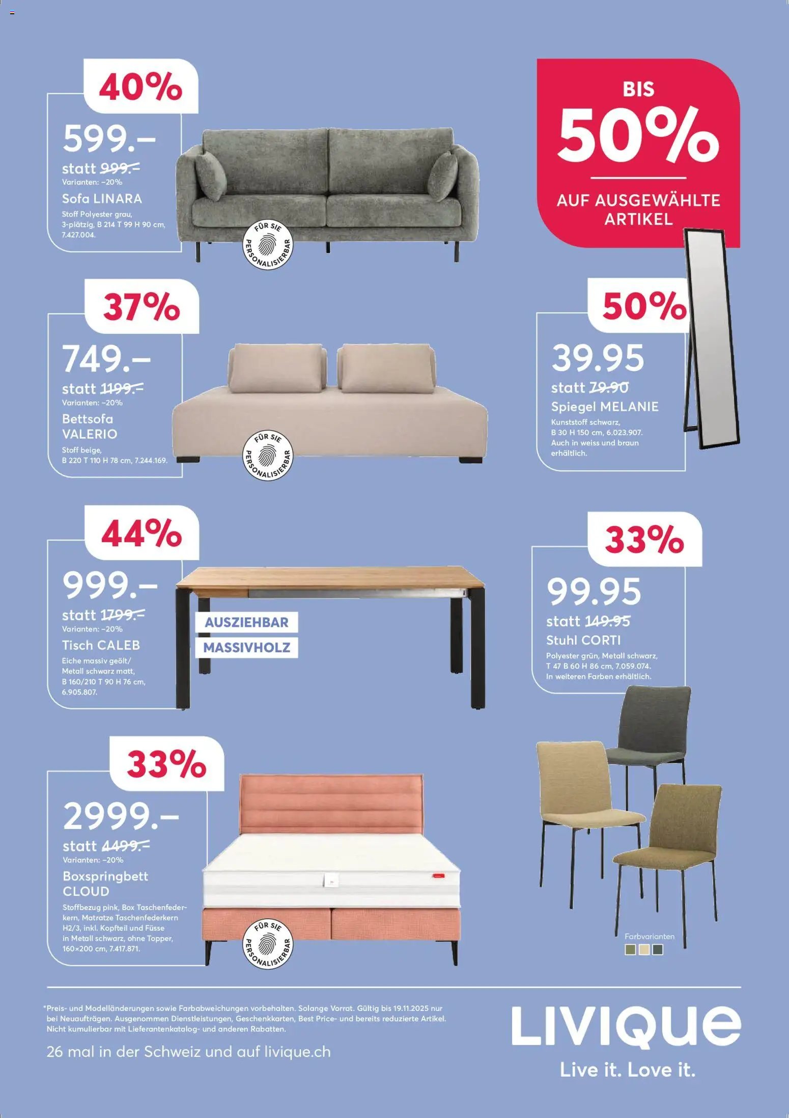 Livique Aktionen (2025-11-03 - 2025-11-19)