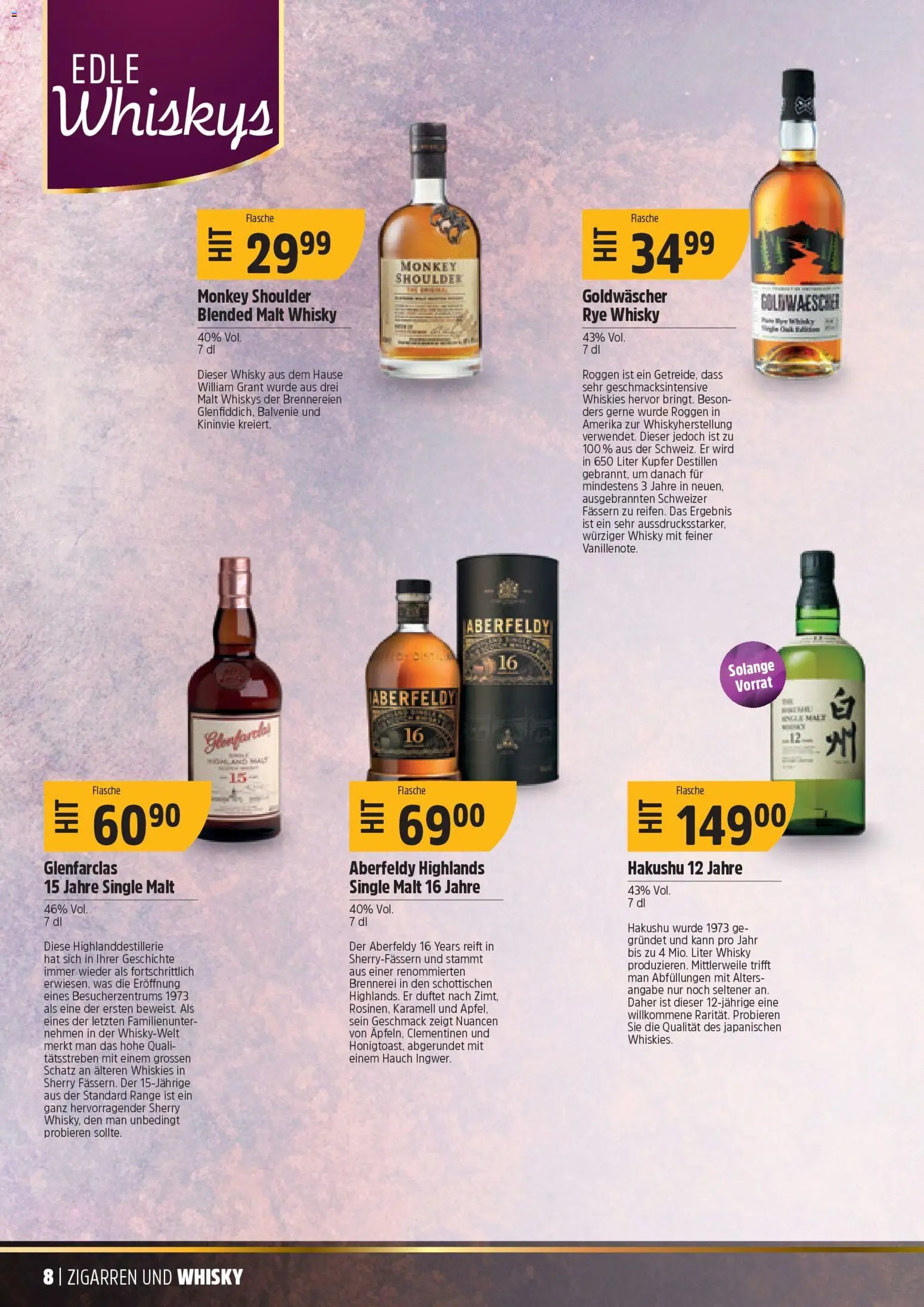 TopCC Aktionen Whisky (2025-12-08 - 2025-12-27)