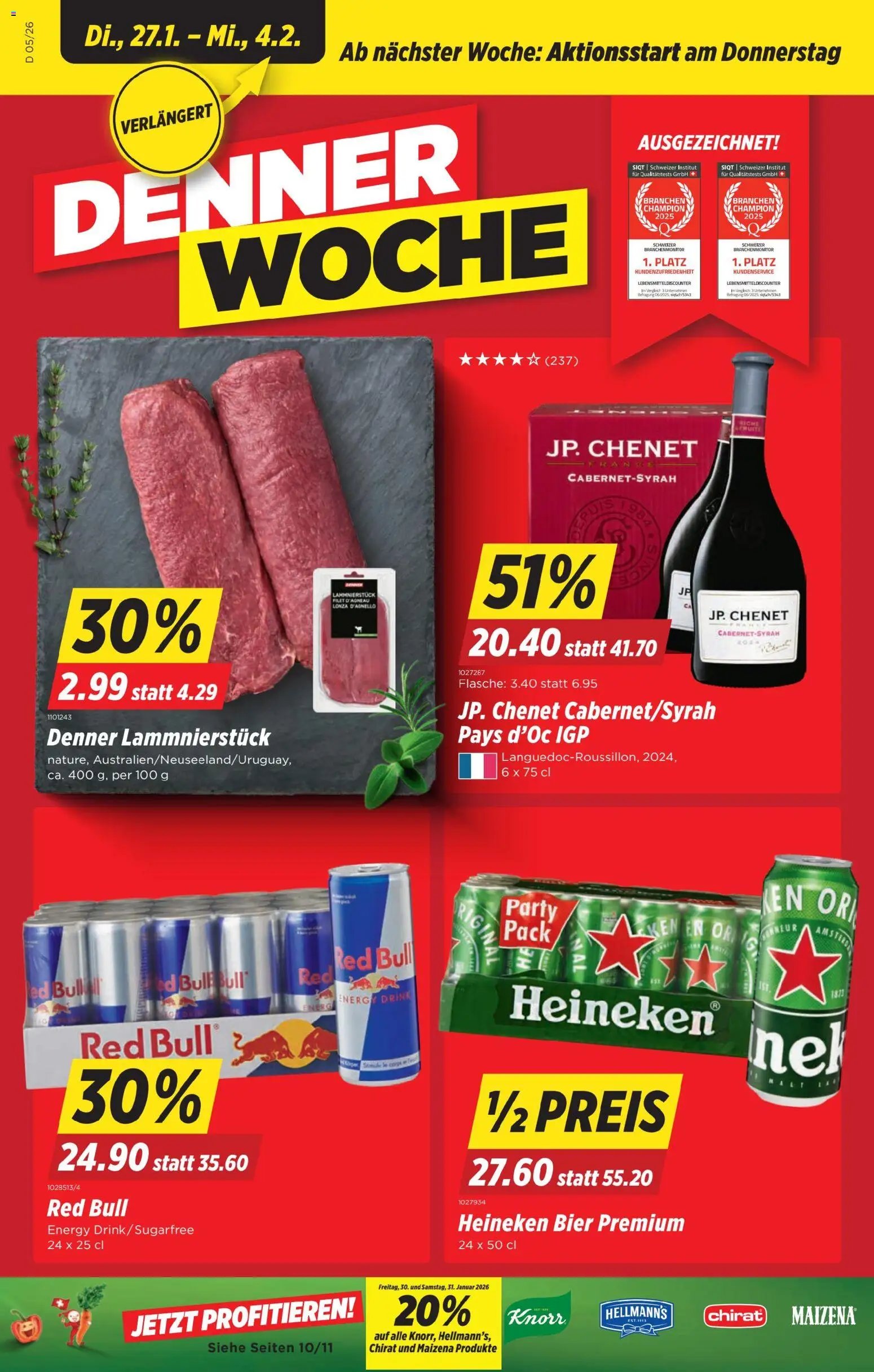 Denner Aktionen (2026-01-27 - 2026-02-04)