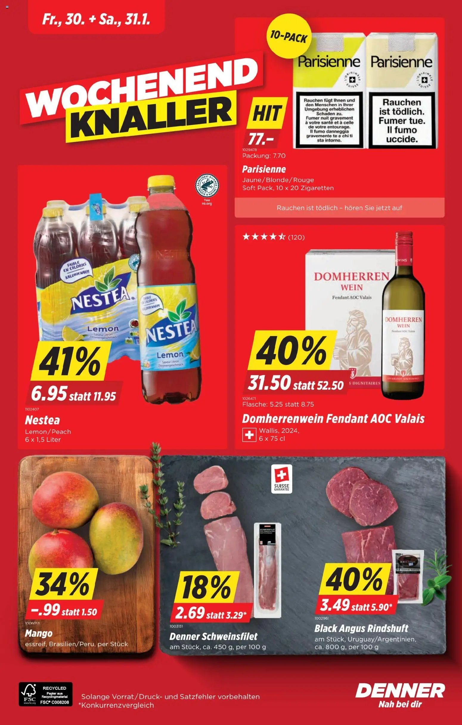 Denner Aktionen (2026-01-27 - 2026-02-04)