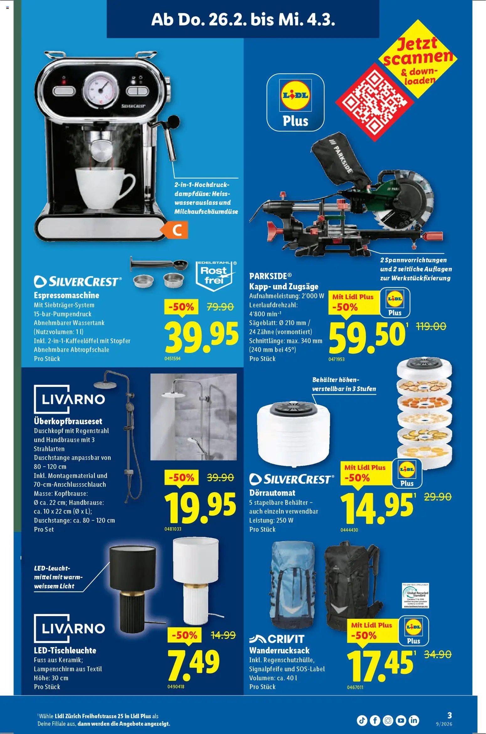 Lidl Aktionen Neueröffnung Zürich (2026-02-26 - 2026-03-04)